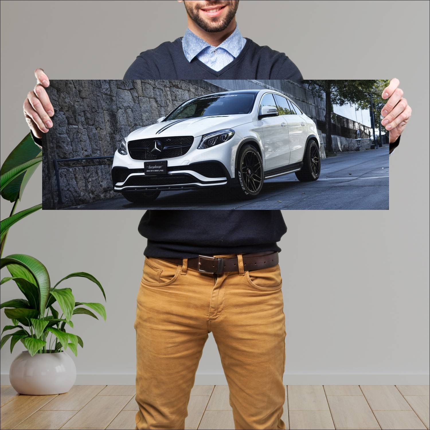 Cuadro grande 30x80cm 2017 mercedes benz gle class 869 Mercedes Benz