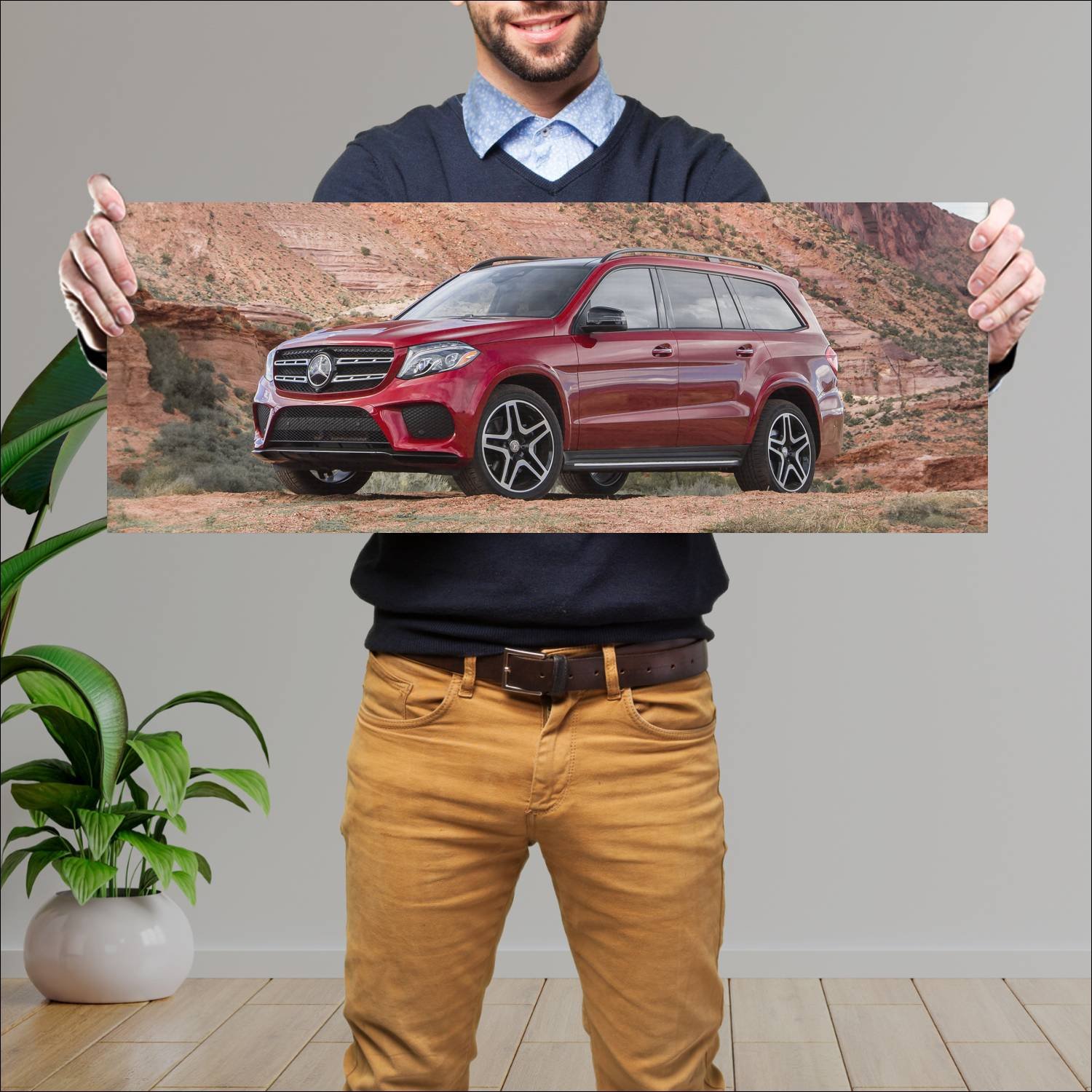 Cuadro grande 30x80cm 2017 mercedes benz gls class 871 Mercedes Benz