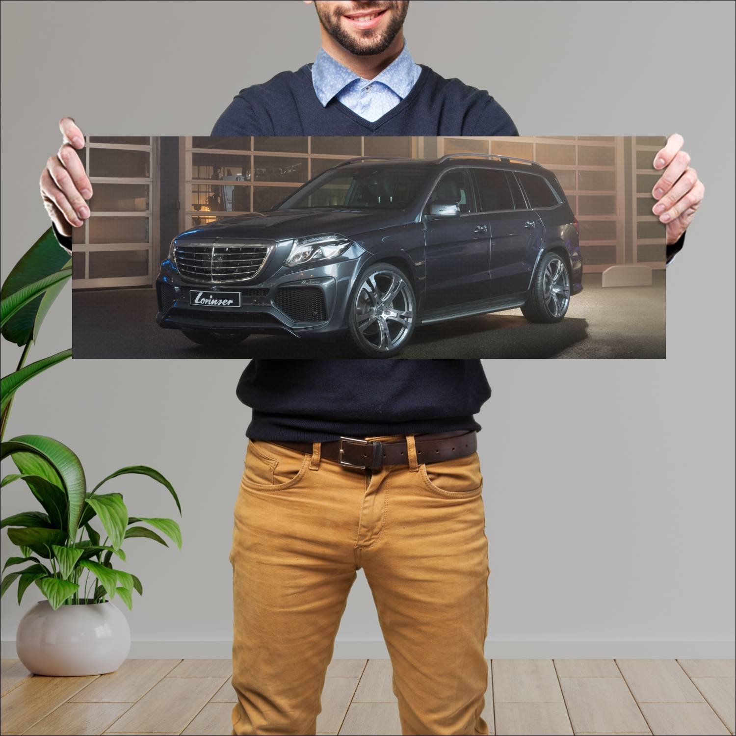 Cuadro grande 30x80cm 2017 mercedes benz gls class 872 Mercedes Benz