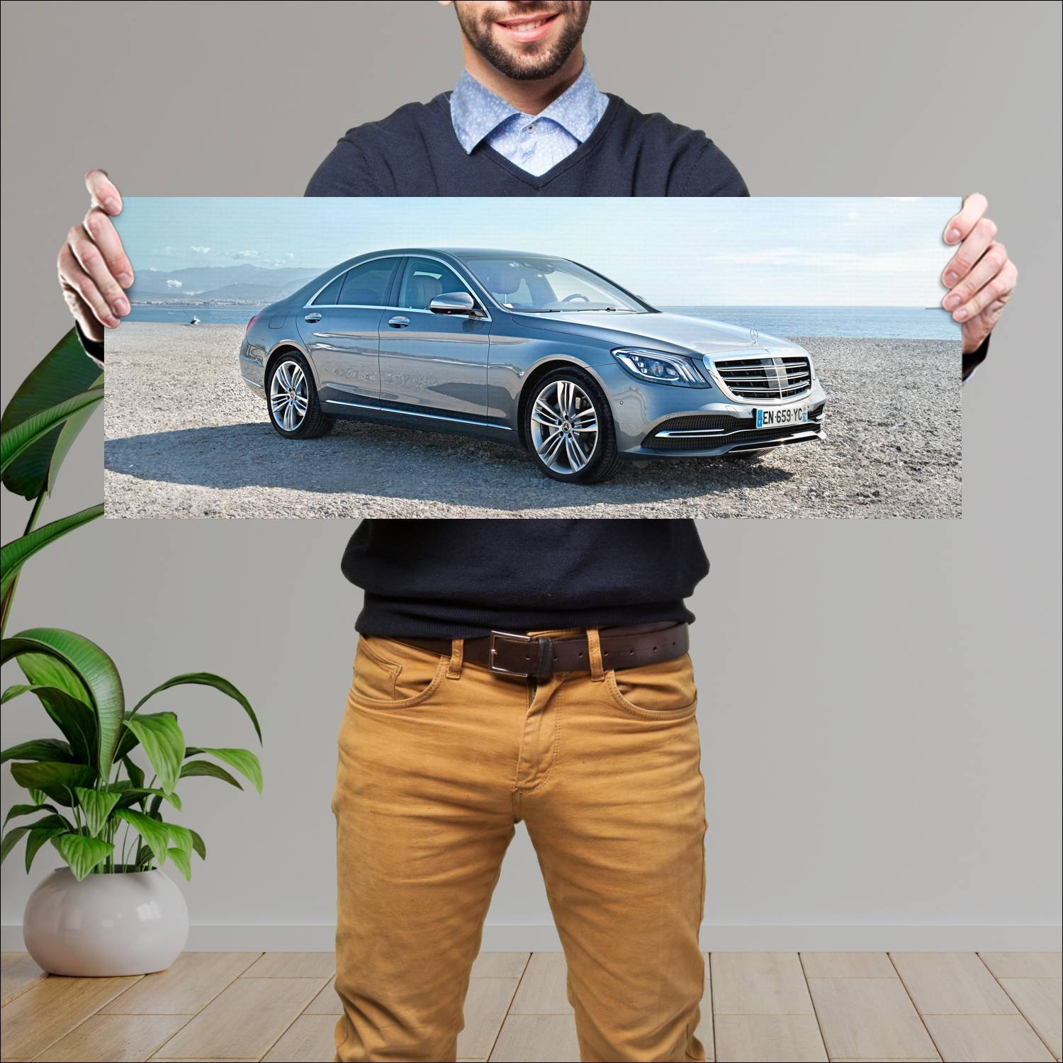 Cuadro grande 30x80cm 2017 mercedes benz s class 7 875 Mercedes Benz