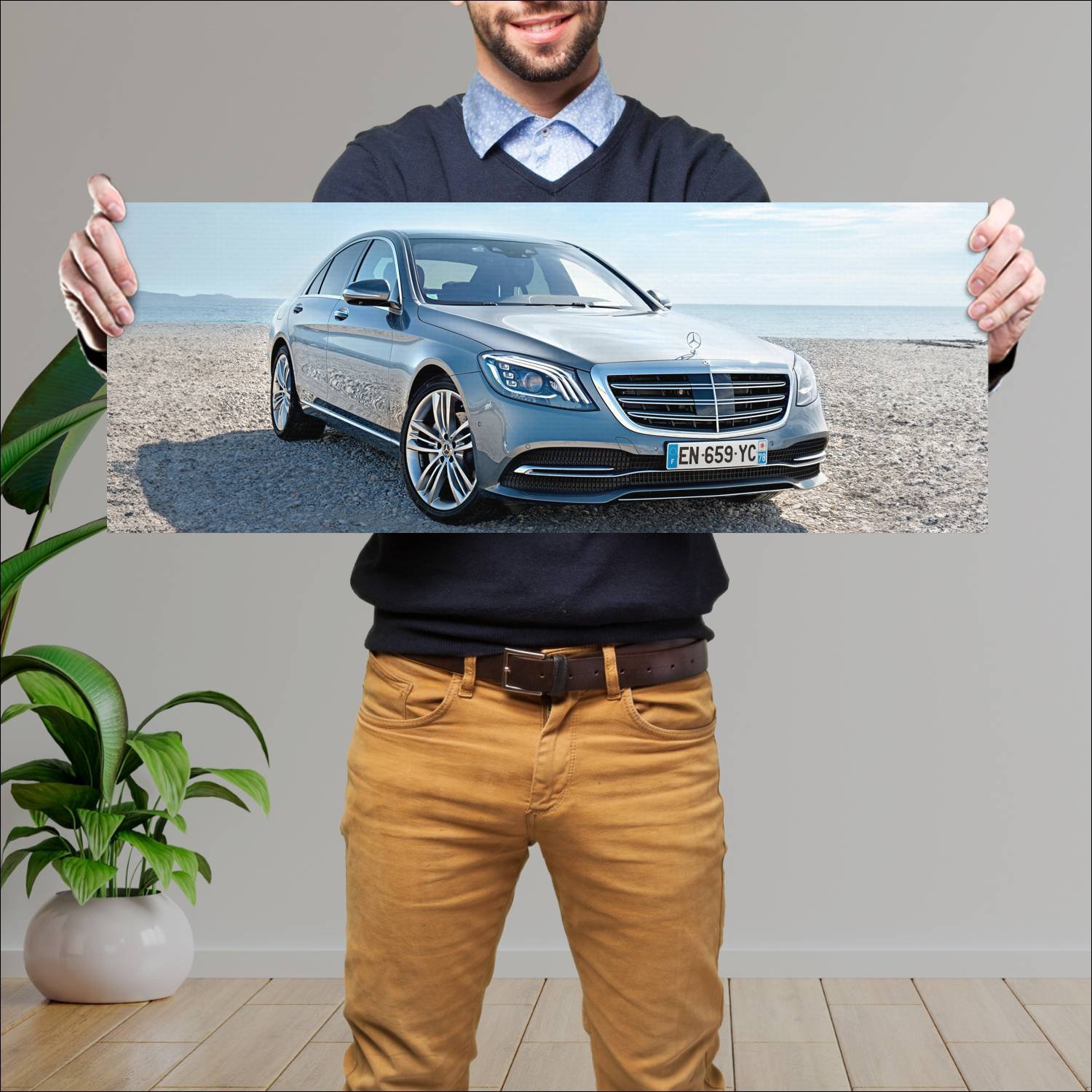 Cuadro grande 30x80cm 2017 mercedes benz s class 7 876 Mercedes Benz
