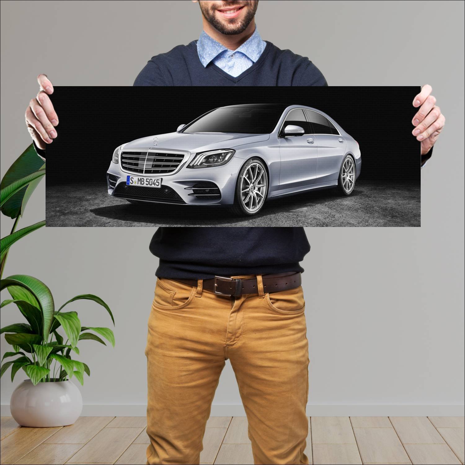 Cuadro grande 30x80cm 2017 mercedes benz s class a 877 Mercedes Benz