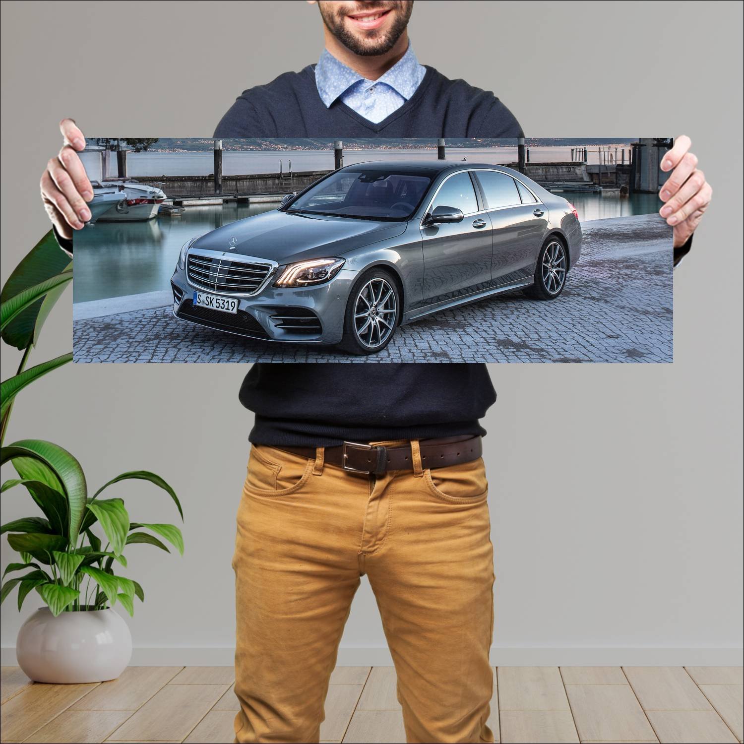 Cuadro grande 30x80cm 2017 mercedes benz s class a 878 Mercedes Benz