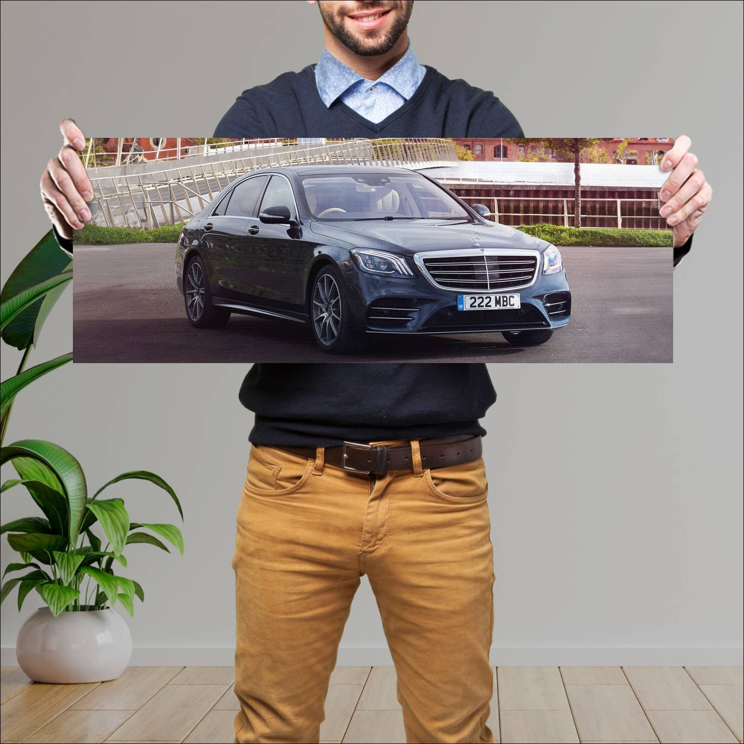 Cuadro grande 30x80cm 2017 mercedes benz s class a 879 Mercedes Benz