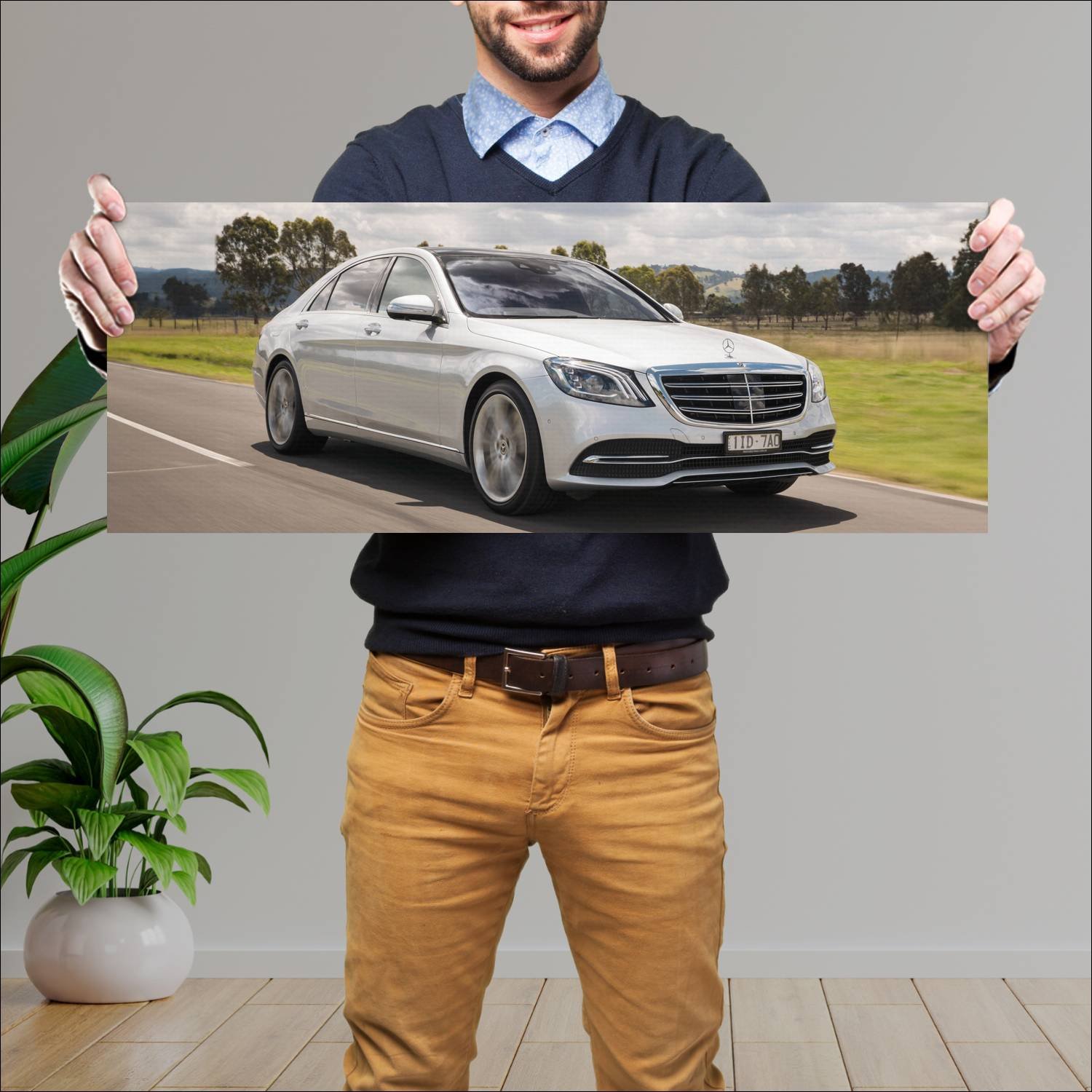 Cuadro grande 30x80cm 2017 mercedes benz s class l 885 Mercedes Benz