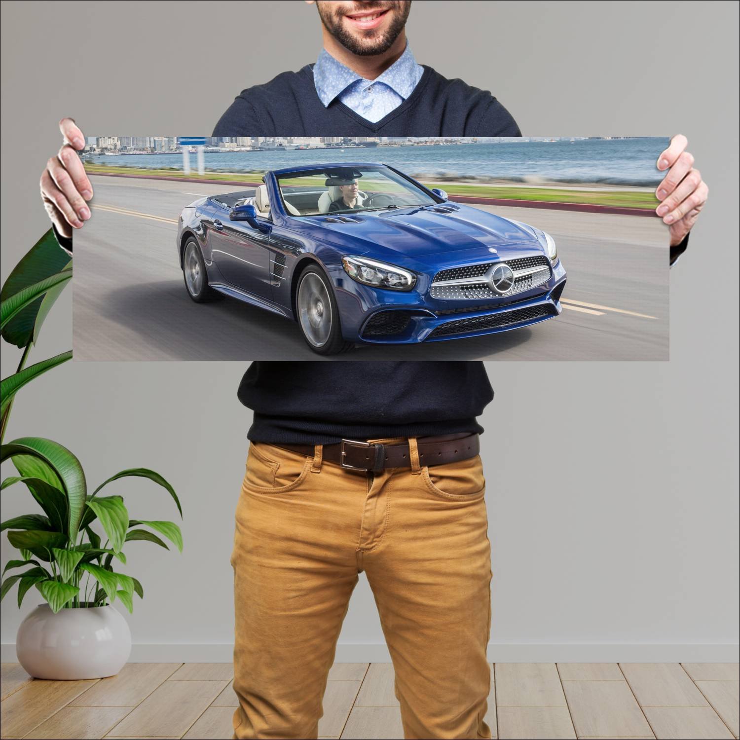 Cuadro grande 30x80cm 2017 mercedes benz sl class 890 Mercedes Benz