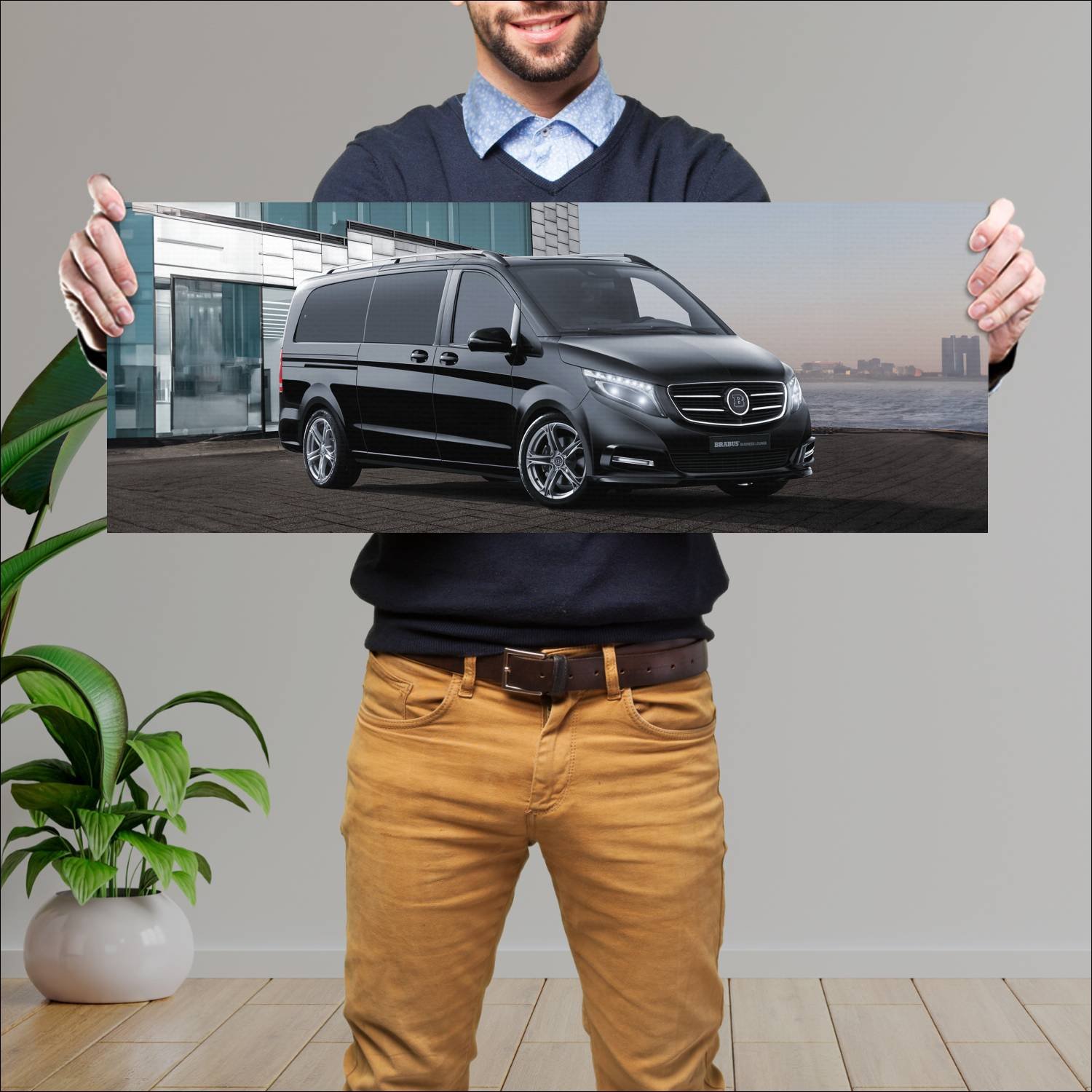 Cuadro grande 30x80cm 2017 mercedes benz v class b 894 Mercedes Benz