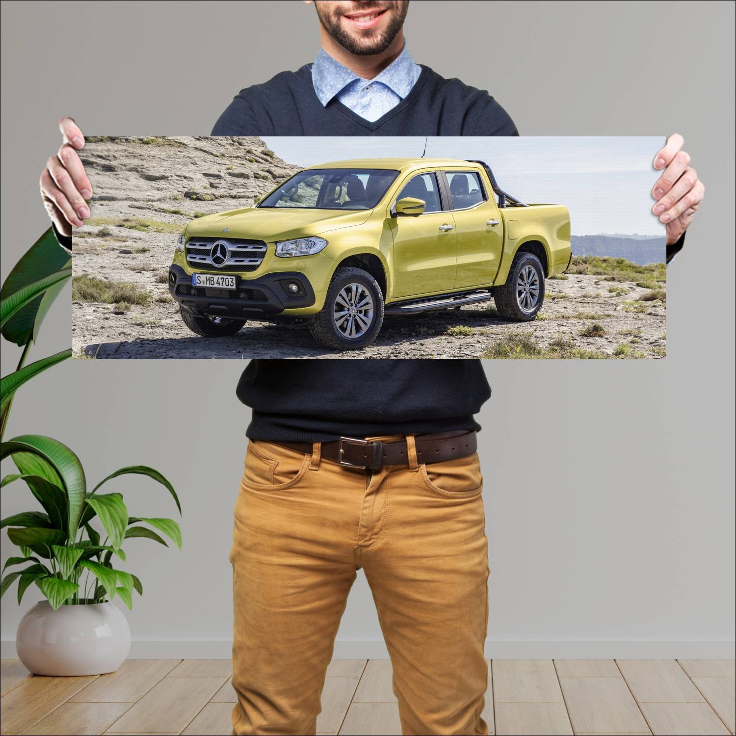 Cuadro grande 30x80cm 2017 mercedes benz x class 6 902 Mercedes Benz