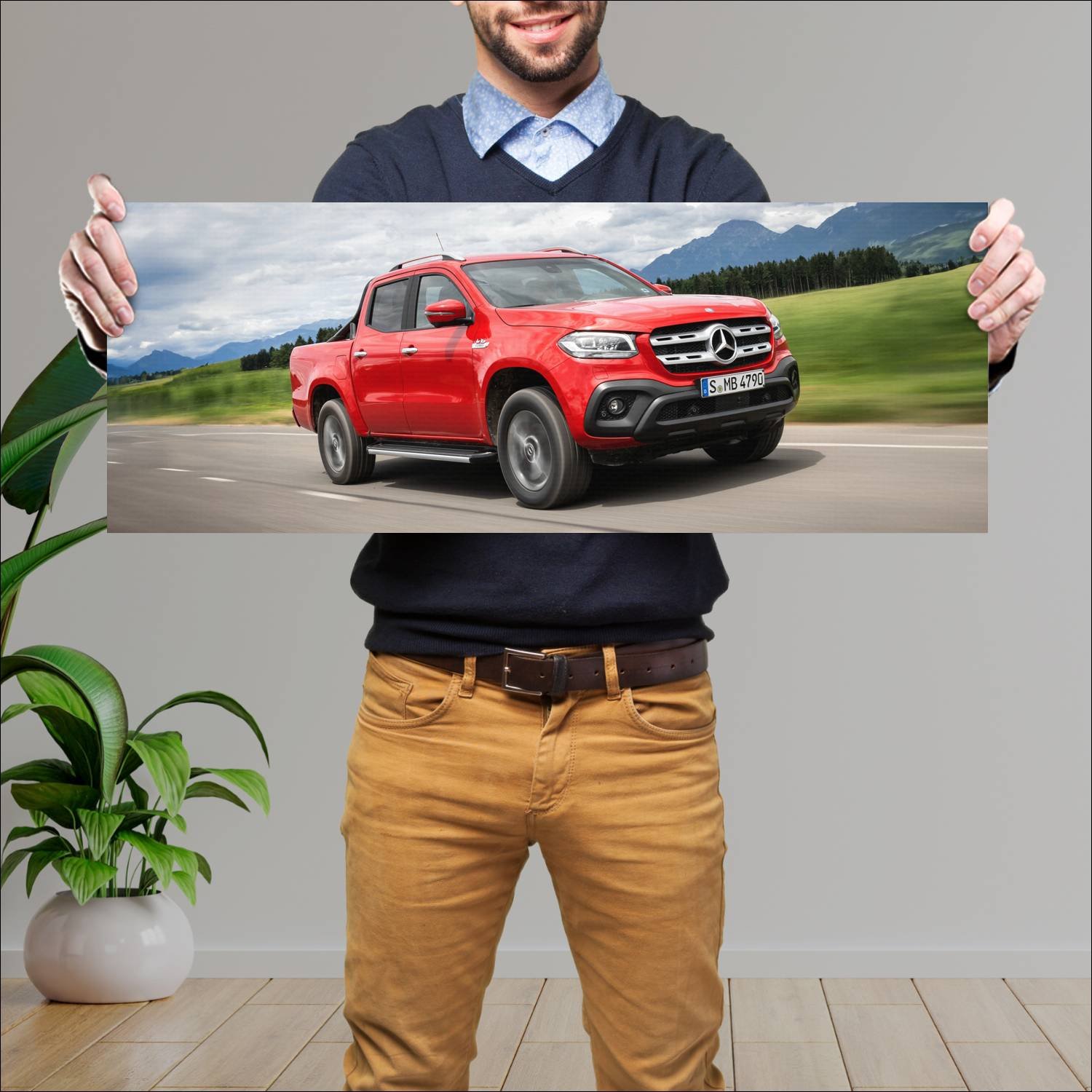 Cuadro grande 30x80cm 2017 mercedes benz x class 7 903 Mercedes Benz