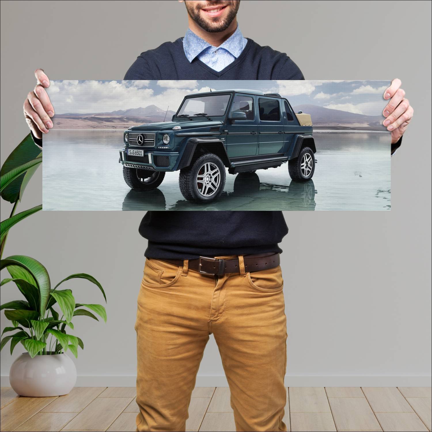 Cuadro grande 30x80cm 2017 mercedes maybach g clas 904 Mercedes Benz