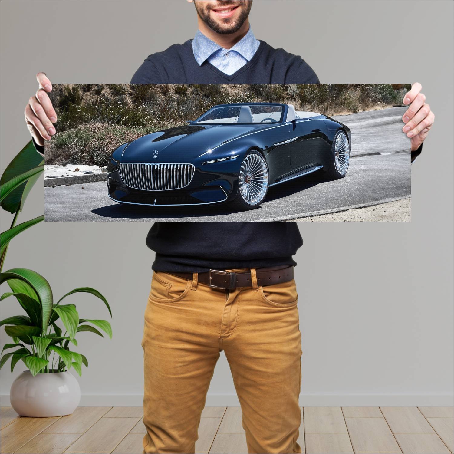 Cuadro grande 30x80cm 2017 vision mercedes maybach 912 Mercedes Benz