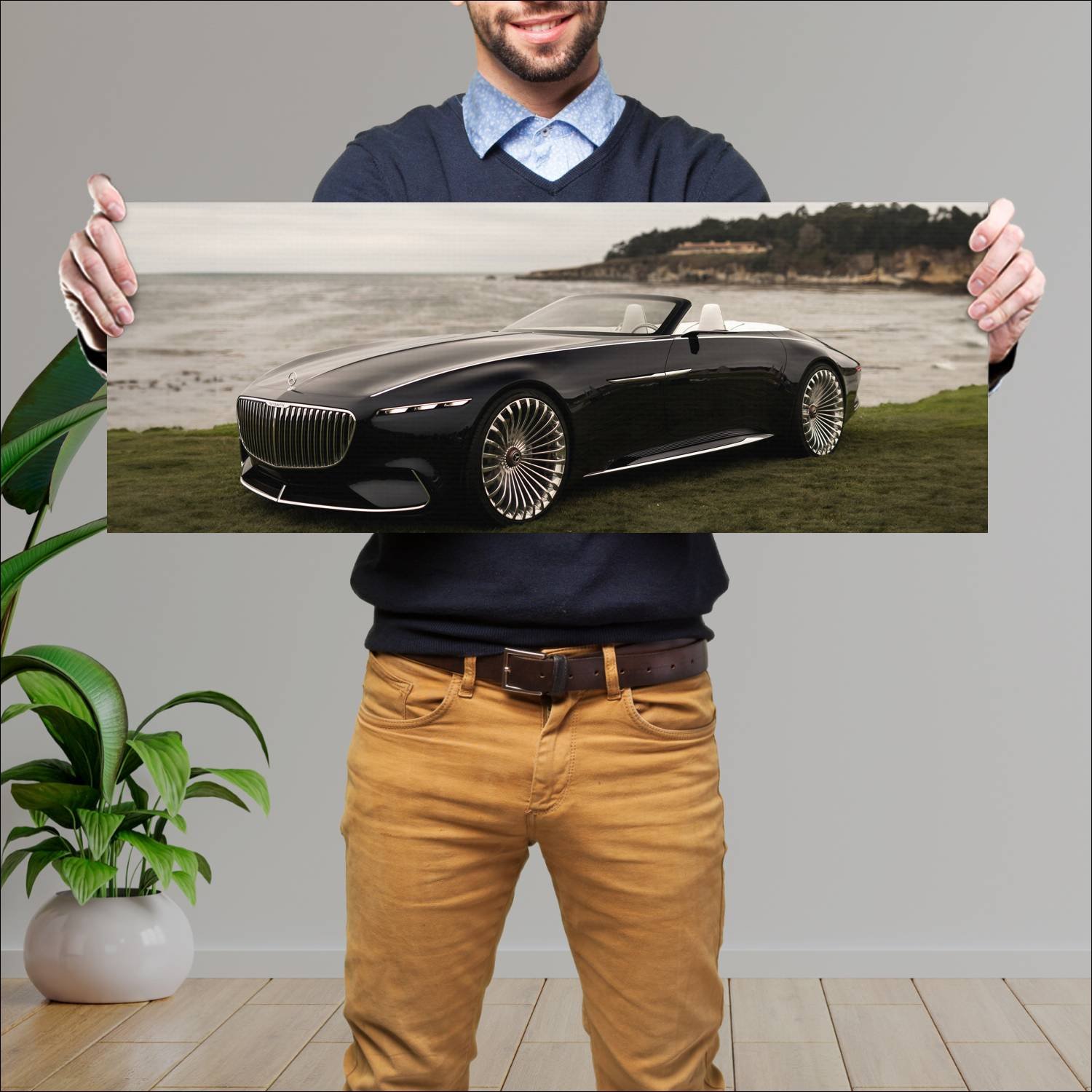 Cuadro grande 30x80cm 2017 vision mercedes maybach 913 Mercedes Benz