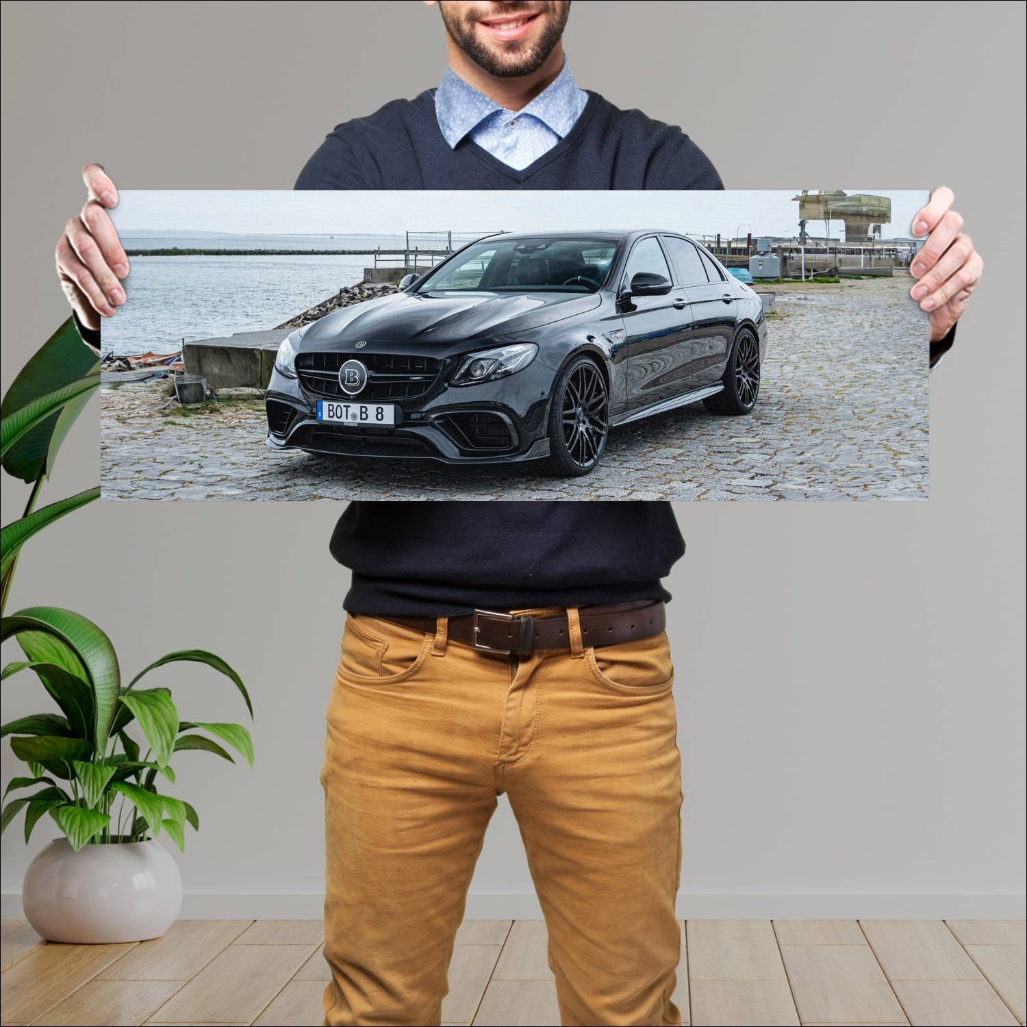 Cuadro grande 30x80cm 2018 brabus 800 based on e c 917 Mercedes Benz