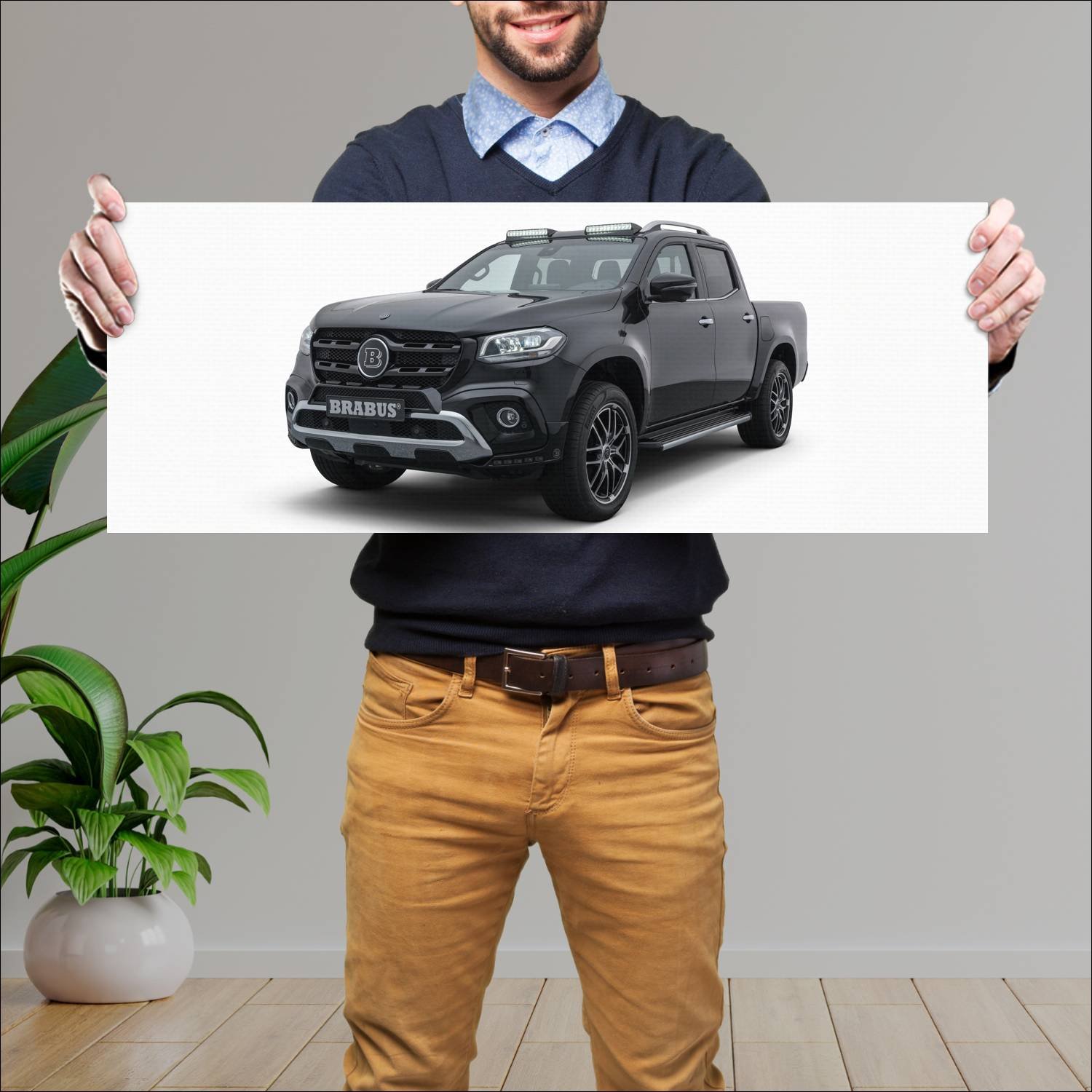 Cuadro grande 30x80cm 2018 brabus d4 based on x cl 921 Mercedes Benz