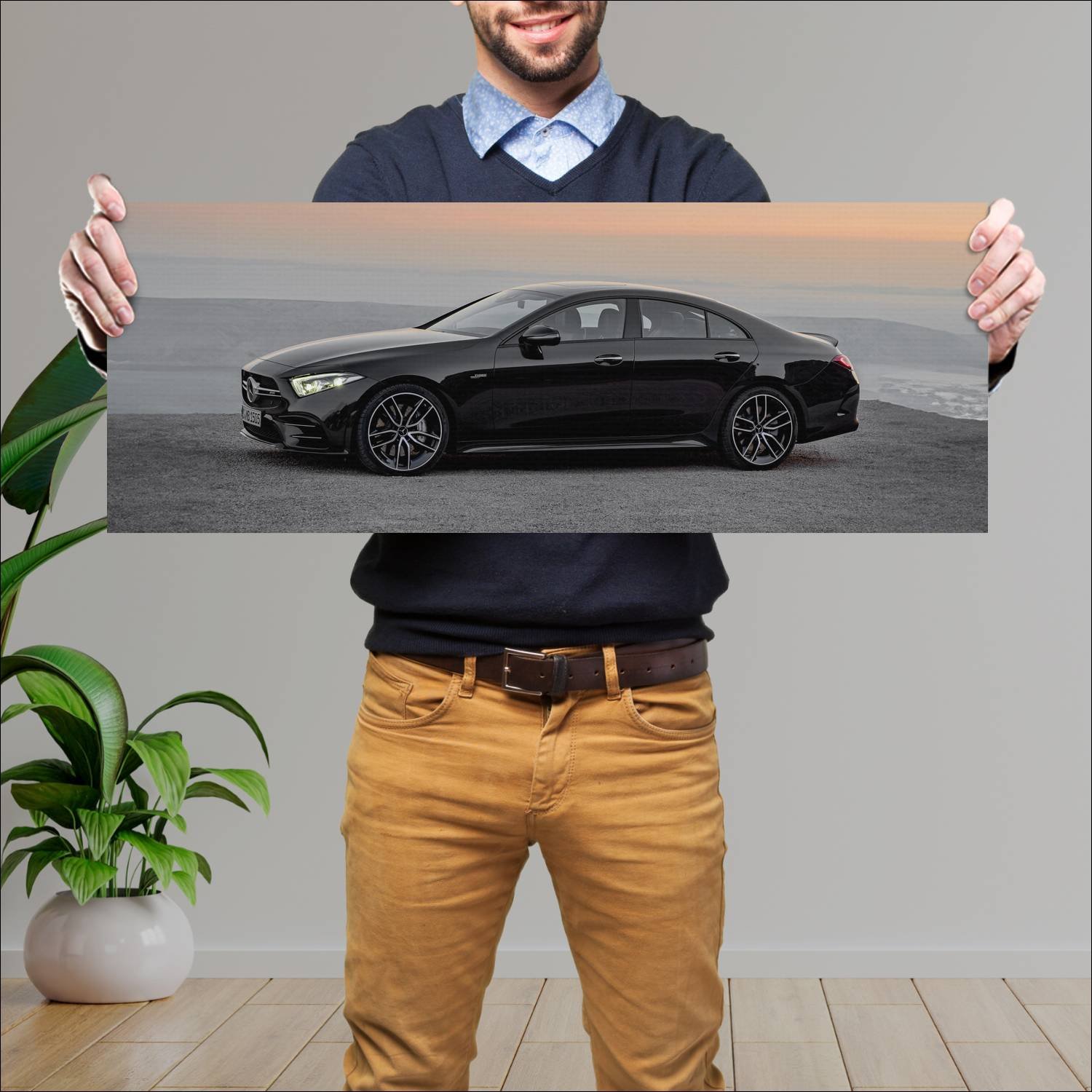 Cuadro grande 30x80cm 2018 mercedes amg cls 53 756 946 Mercedes Benz