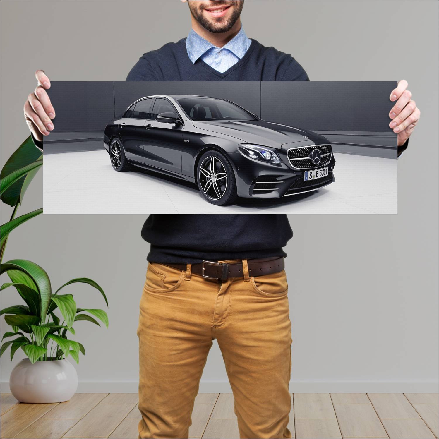 Cuadro grande 30x80cm 2018 mercedes amg e 53 auto 950 Mercedes Benz