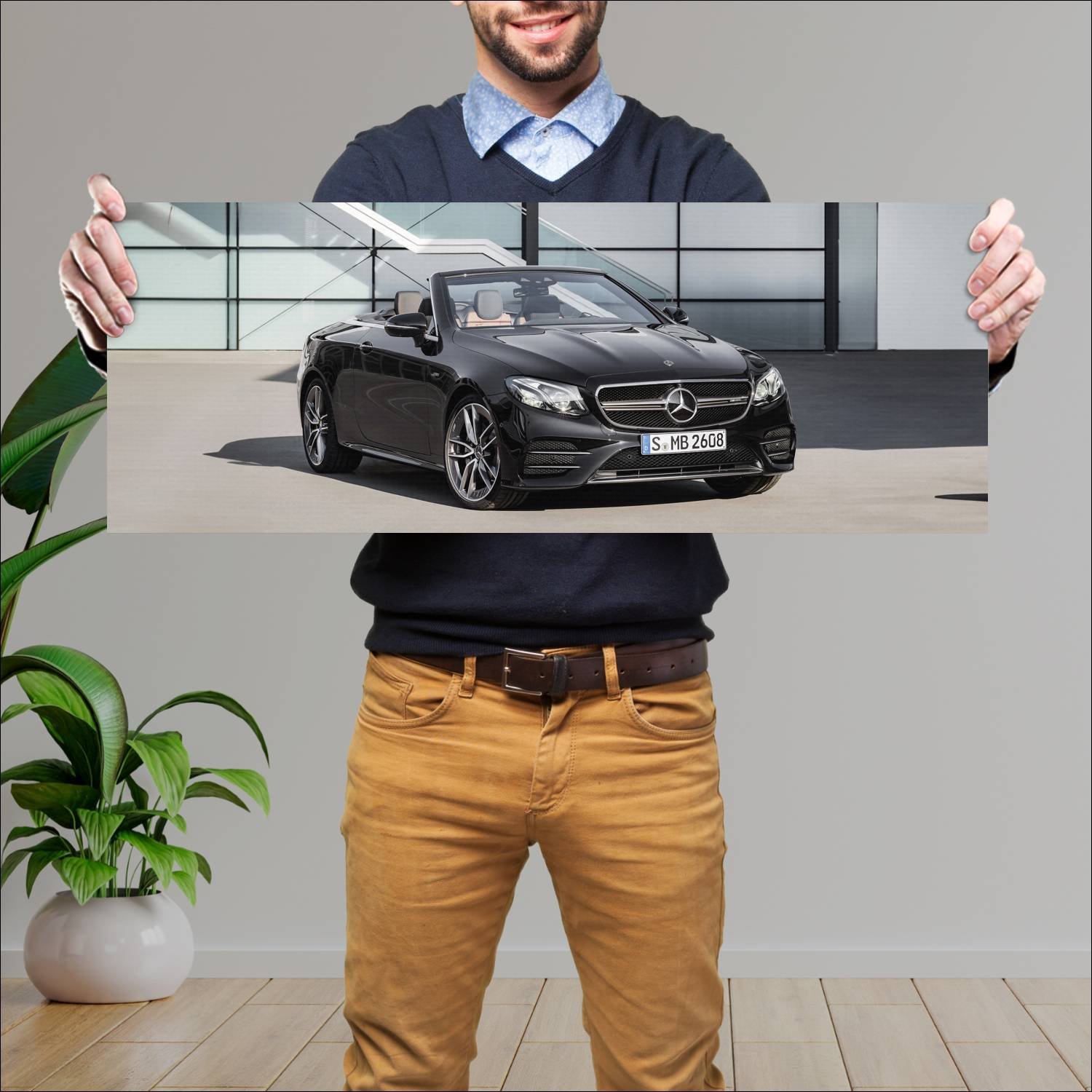 Cuadro grande 30x80cm 2018 mercedes amg e 53 cabri 951 Mercedes Benz
