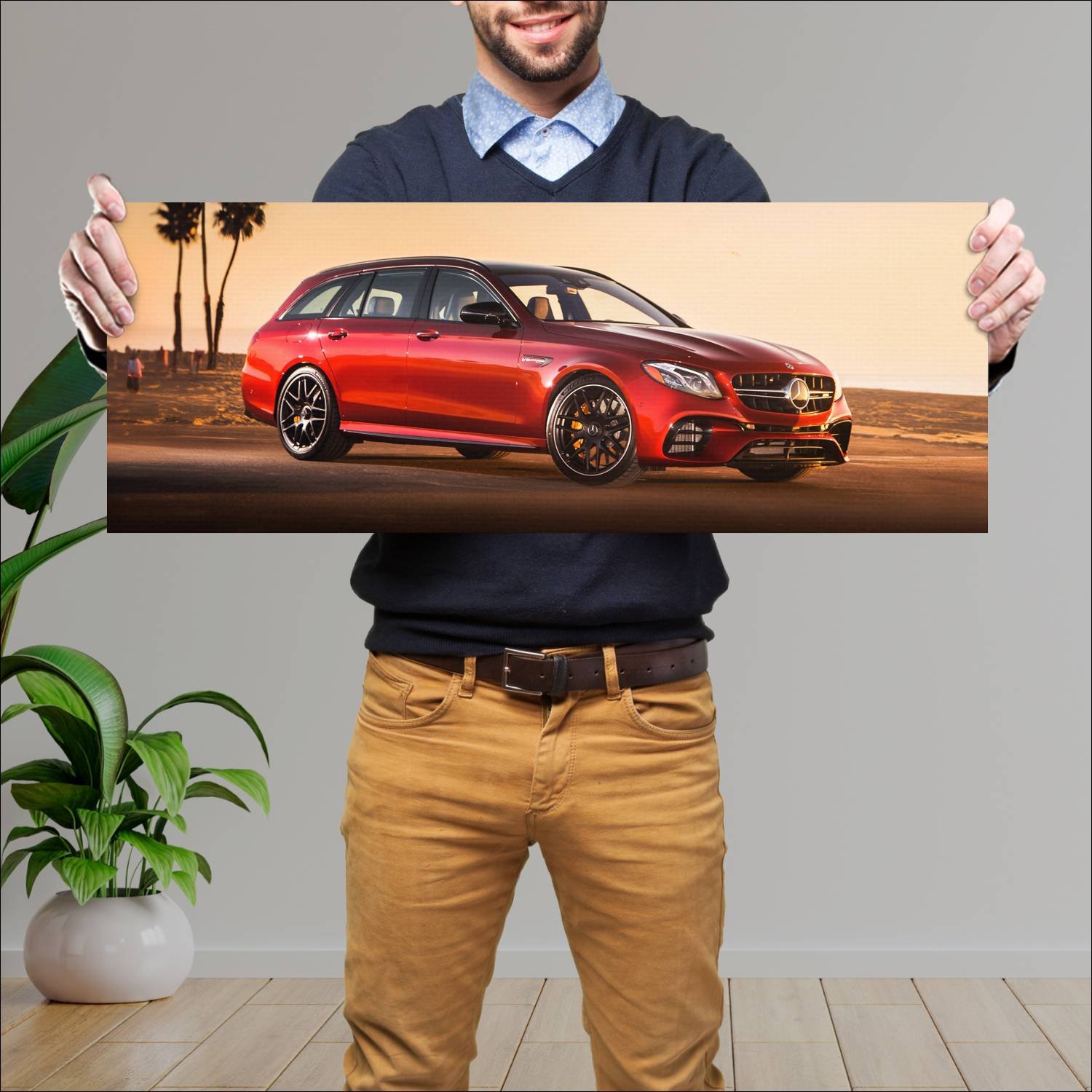 Cuadro grande 30x80cm 2018 mercedes amg e 63 s wag 962 Mercedes Benz