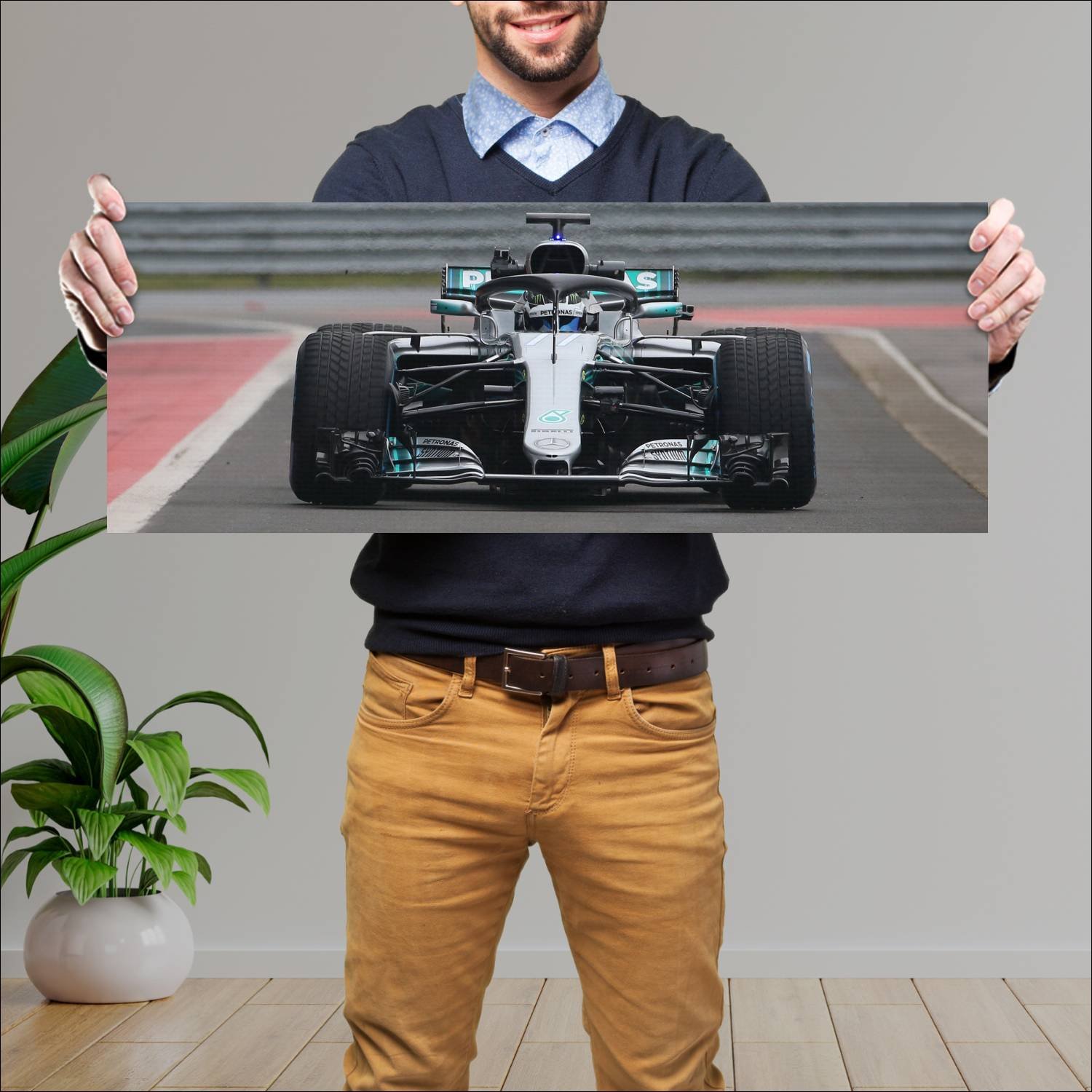 Cuadro grande 30x80cm 2018 mercedes amg f1 w09 eq 963 Mercedes Benz