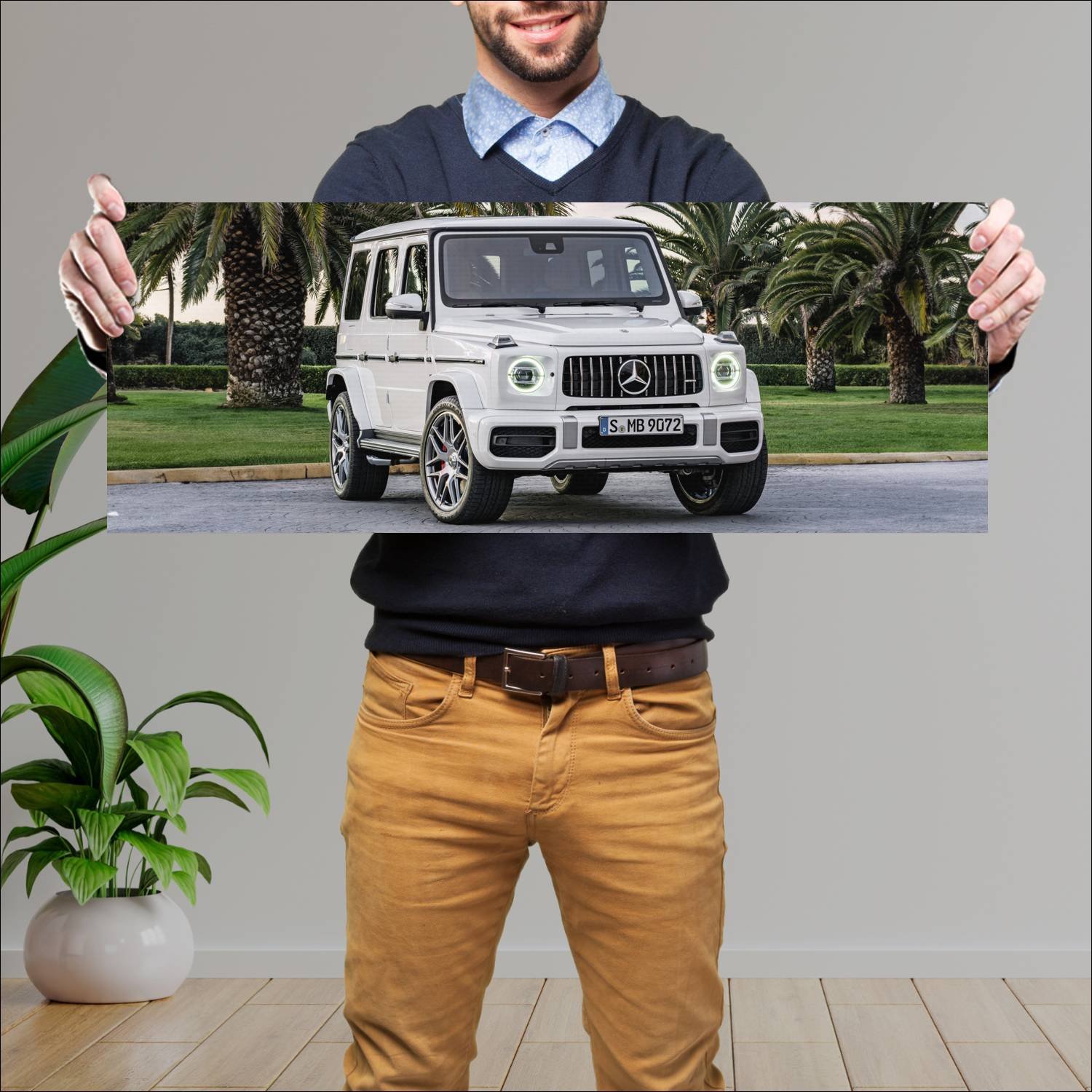 Cuadro grande 30x80cm 2018 mercedes amg g 63 auto 965 Mercedes Benz