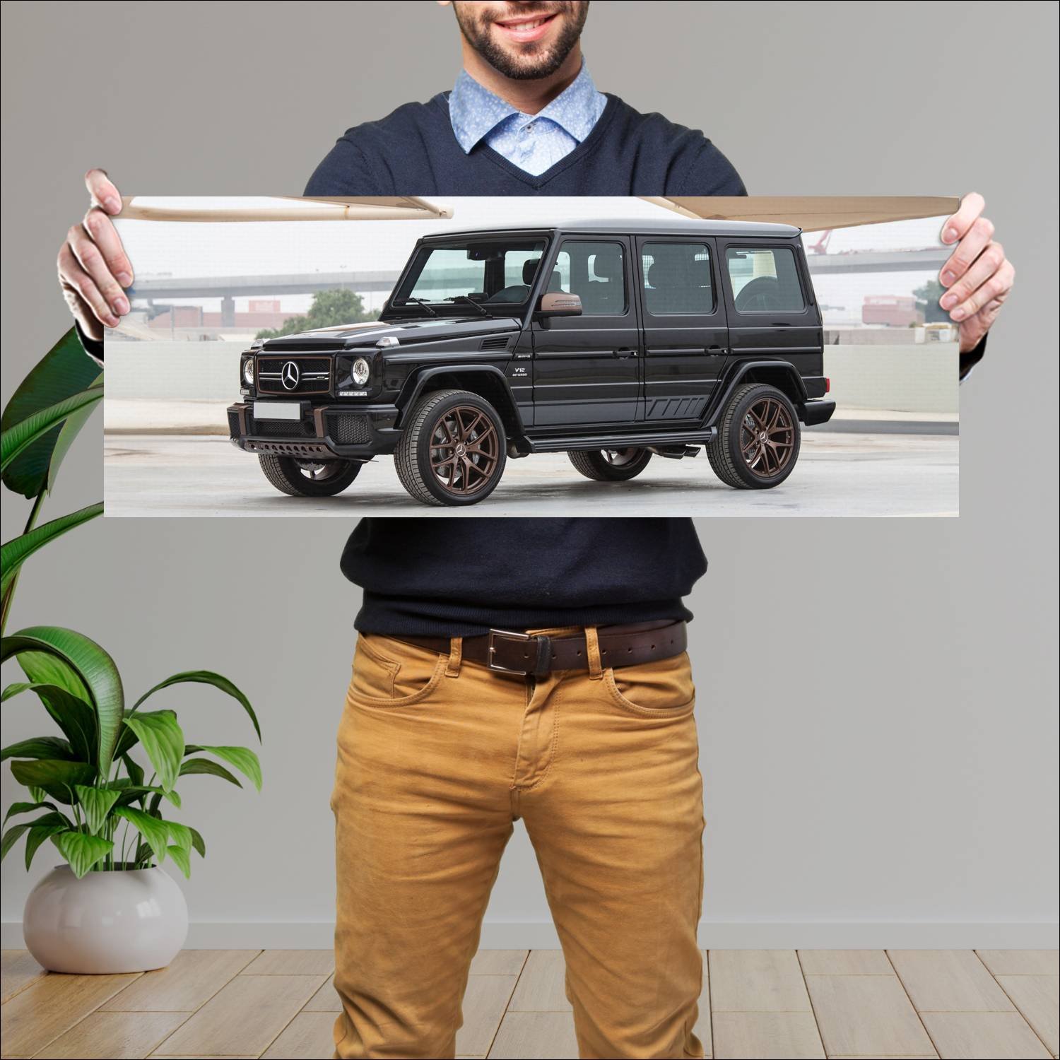Cuadro grande 30x80cm 2018 mercedes amg g 65 final 971 Mercedes Benz