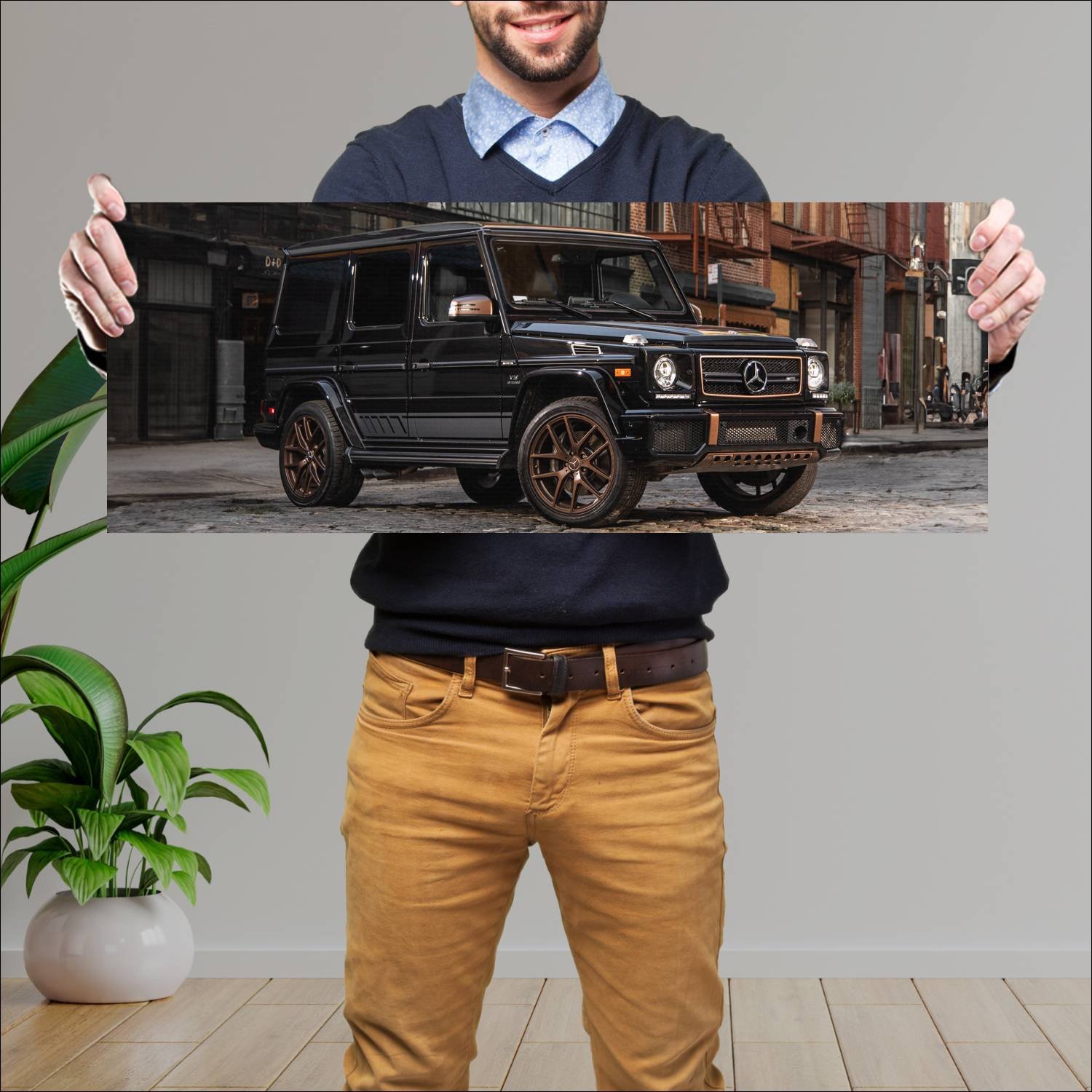 Cuadro grande 30x80cm 2018 mercedes amg g 65 final 972 Mercedes Benz