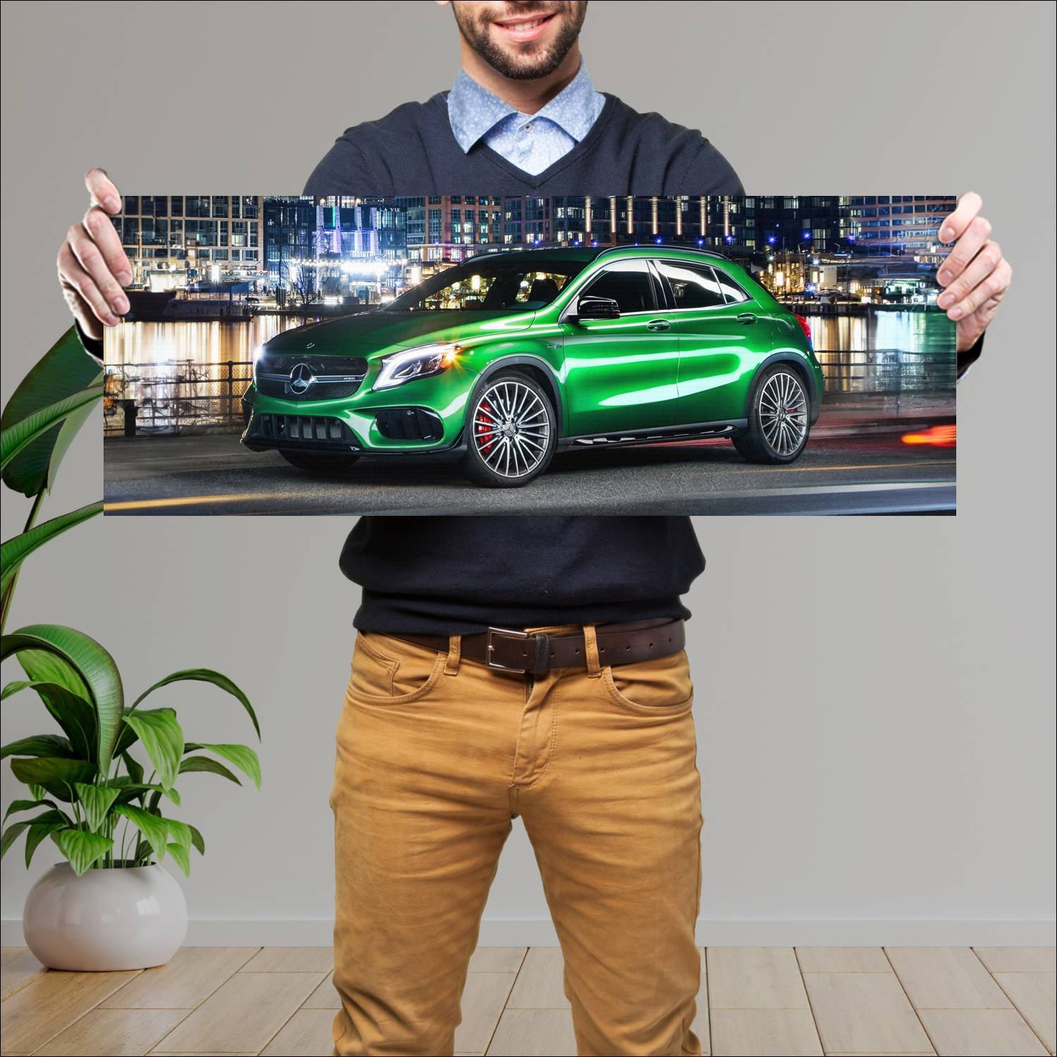 Cuadro grande 30x80cm 2018 mercedes amg gla 45 aer 973 Mercedes Benz