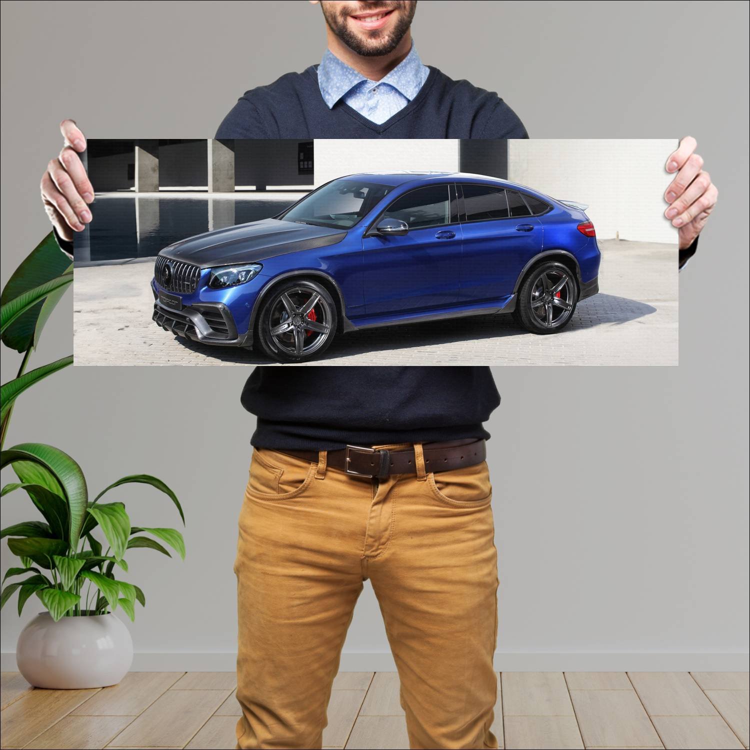 Cuadro grande 30x80cm 2018 mercedes amg glc class 978 Mercedes Benz