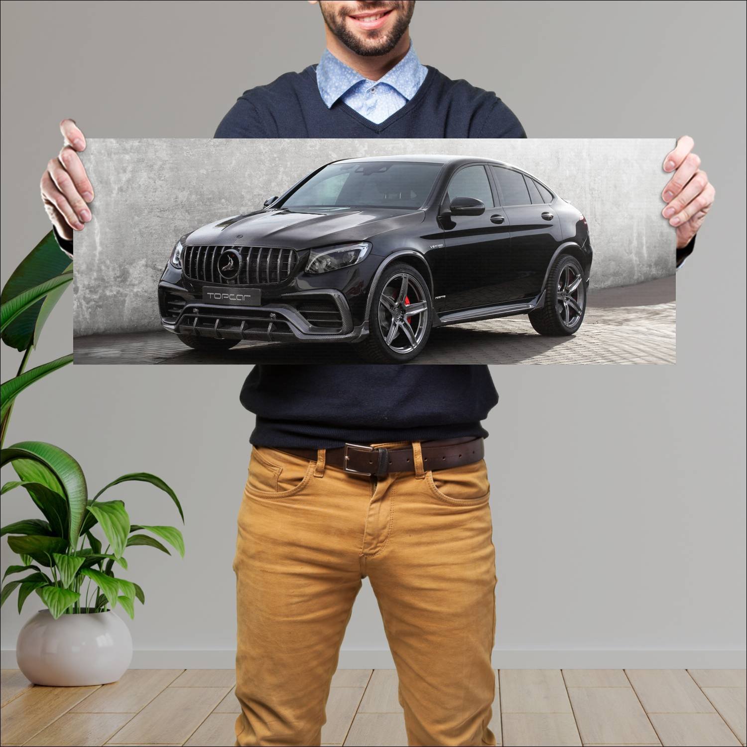 Cuadro grande 30x80cm 2018 mercedes amg glc class 979 Mercedes Benz