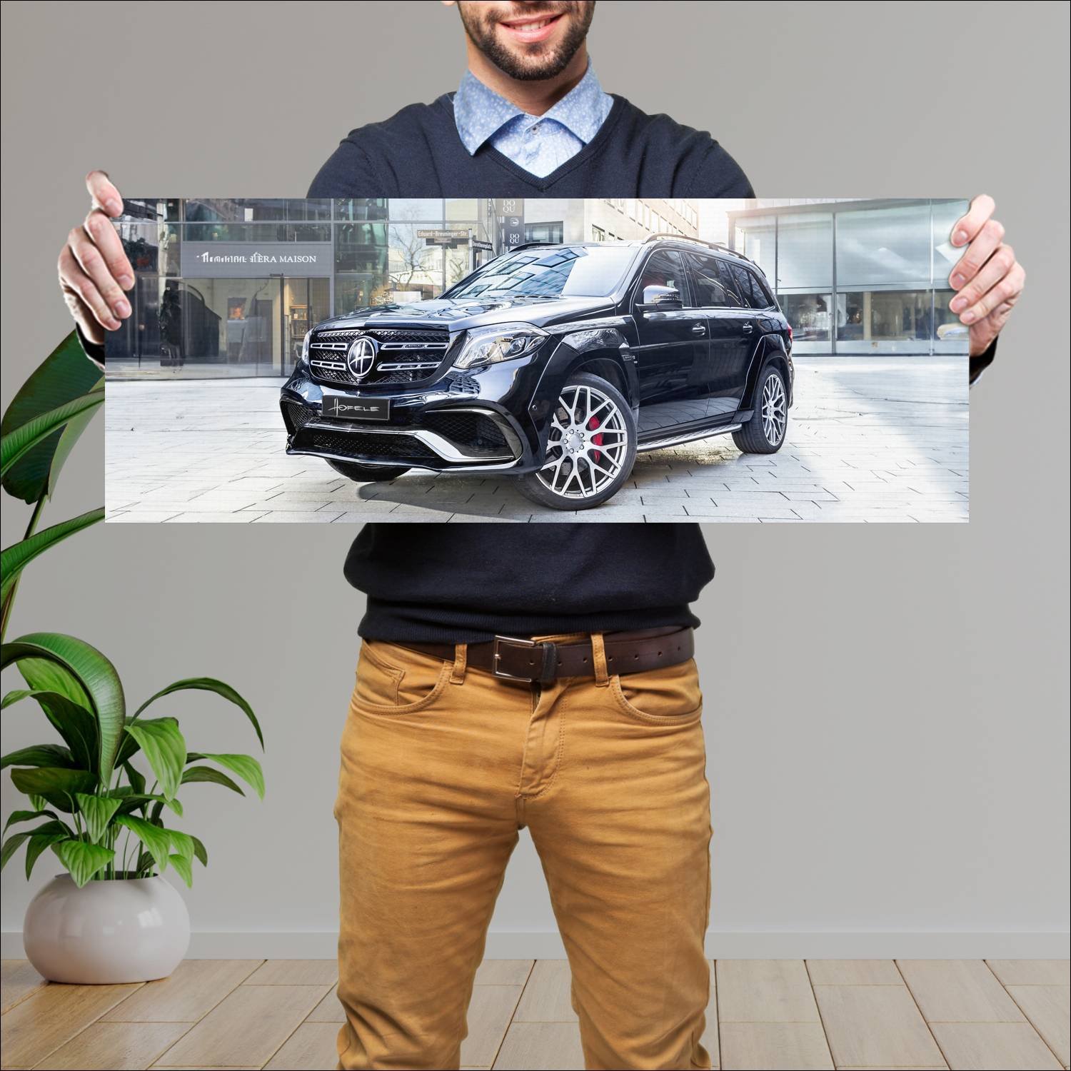 Cuadro grande 30x80cm 2018 mercedes amg gls 63 by 981 Mercedes Benz