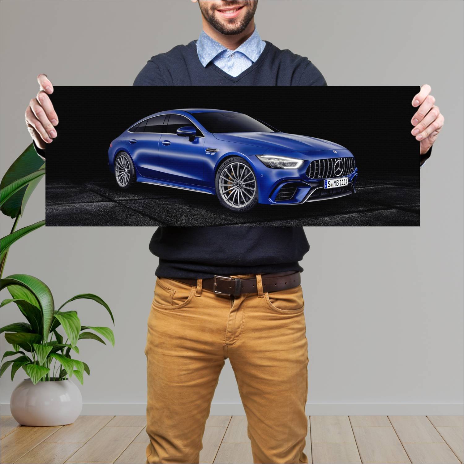 Cuadro grande 30x80cm 2018 mercedes amg gt 63 s 4 987 Mercedes Benz