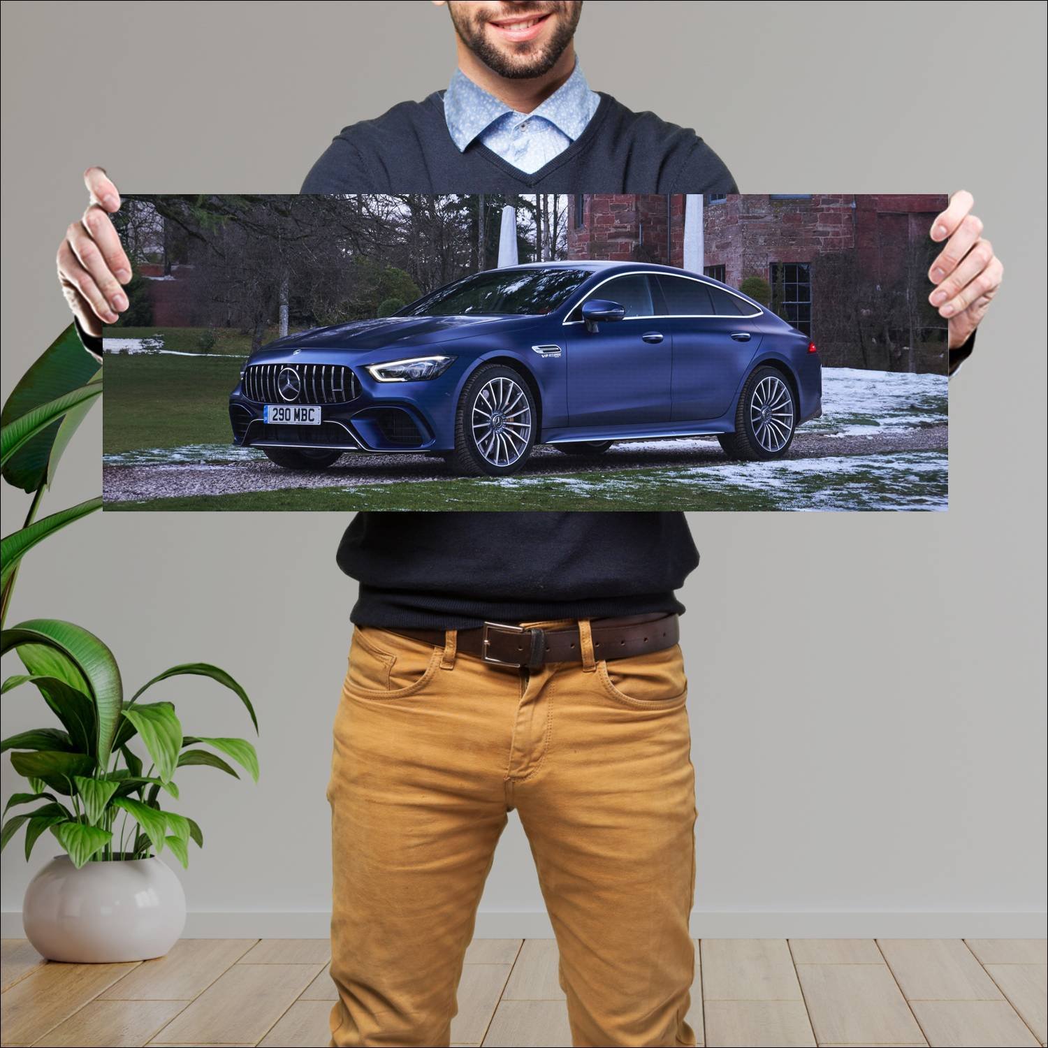 Cuadro grande 30x80cm 2018 mercedes amg gt 63 s 4 988 Mercedes Benz