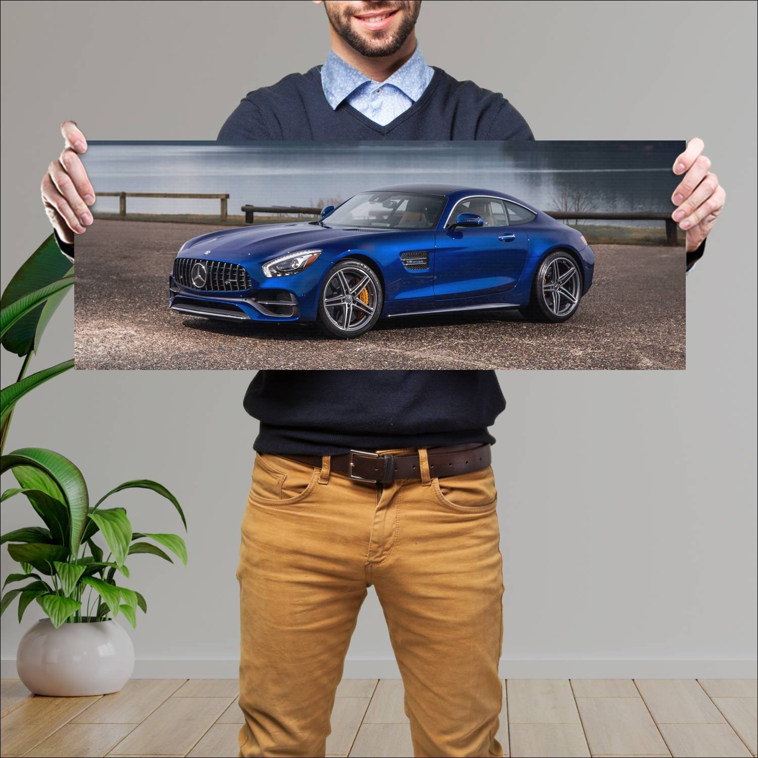 Cuadro grande 30x80cm 2018 mercedes amg gt c us 77 990 Mercedes Benz