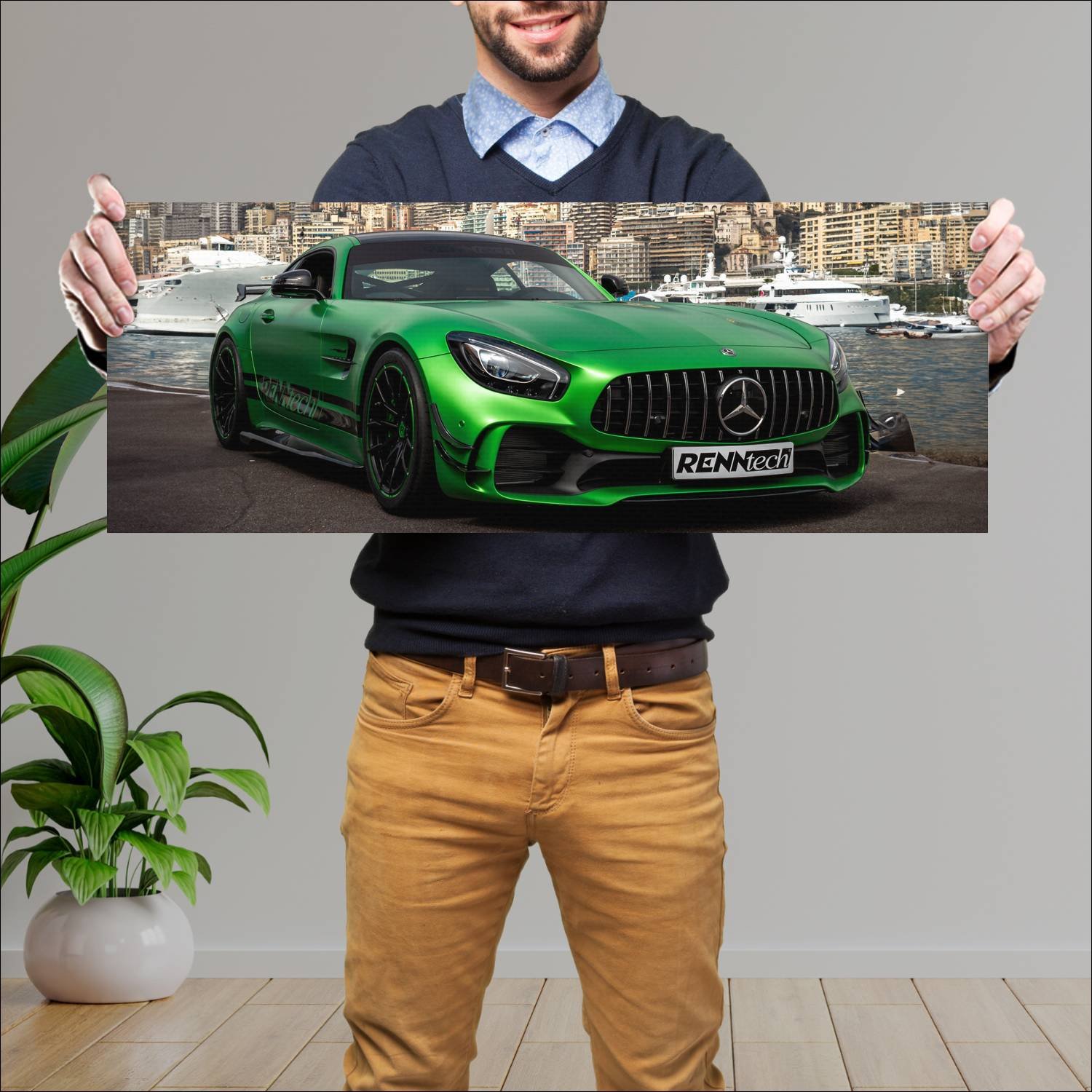 Cuadro grande 30x80cm 2018 mercedes amg gt r by re 991 Mercedes Benz