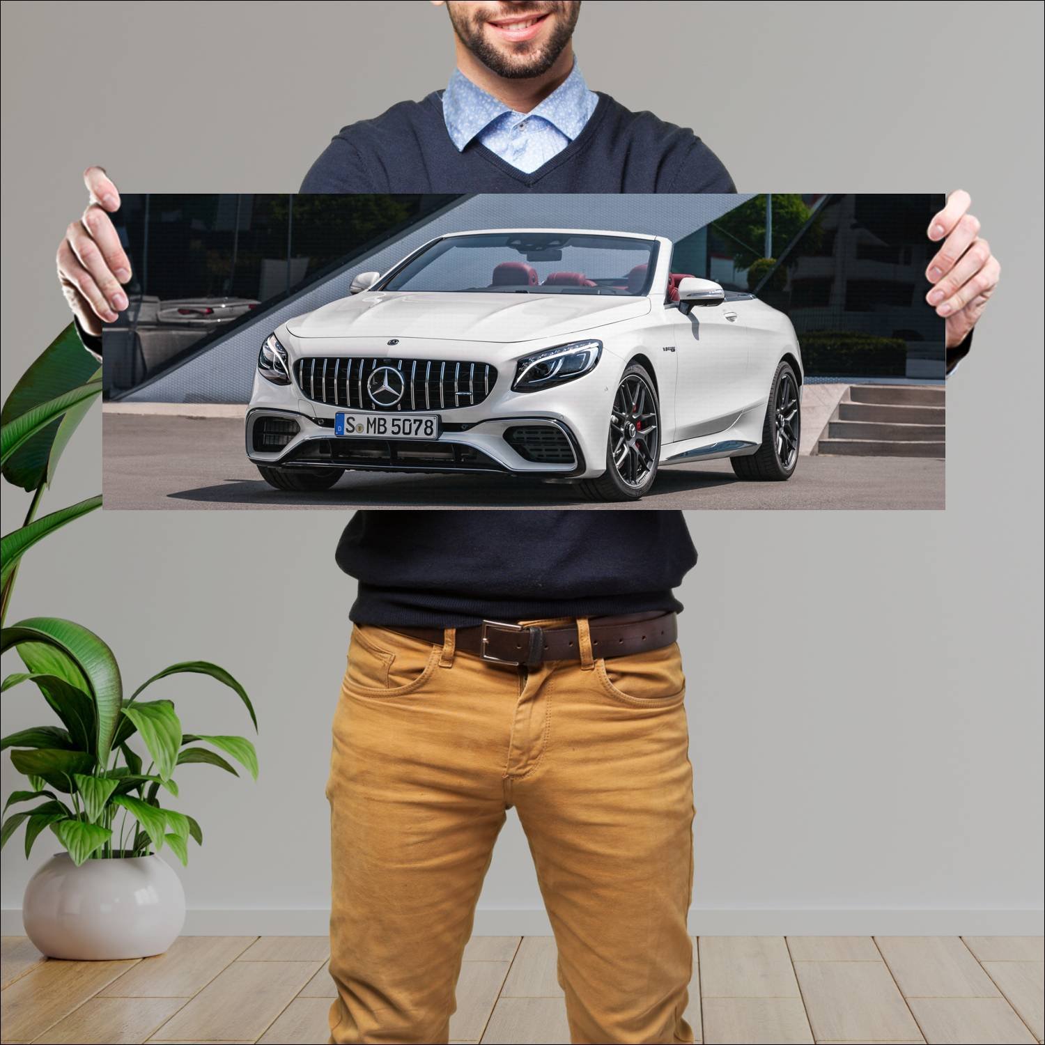 Cuadro grande 30x80cm 2018 mercedes amg s 63 cabri 997 Mercedes Benz