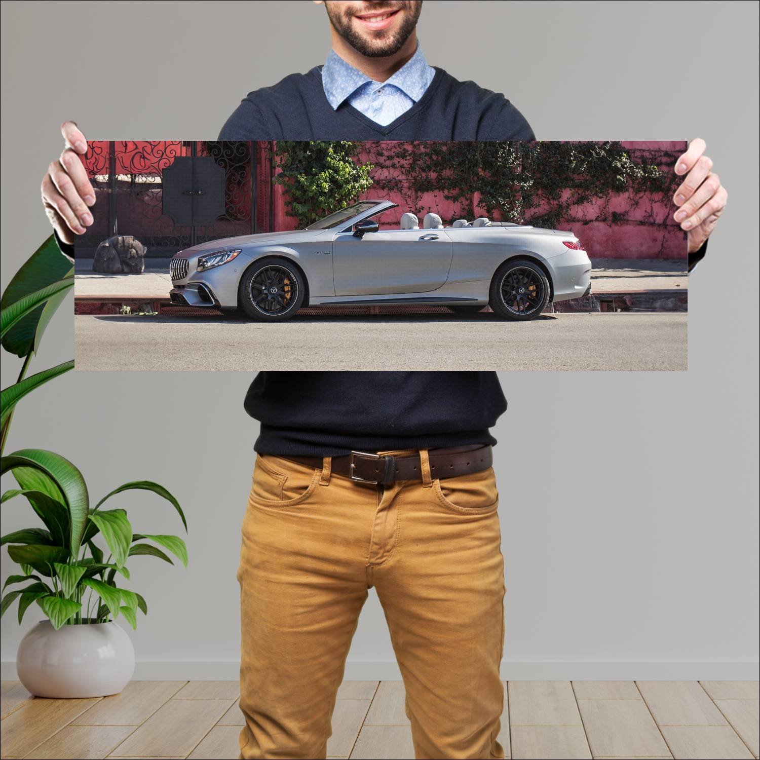 Cuadro grande 30x80cm 2018 mercedes amg s 63 cabri 999 Mercedes Benz