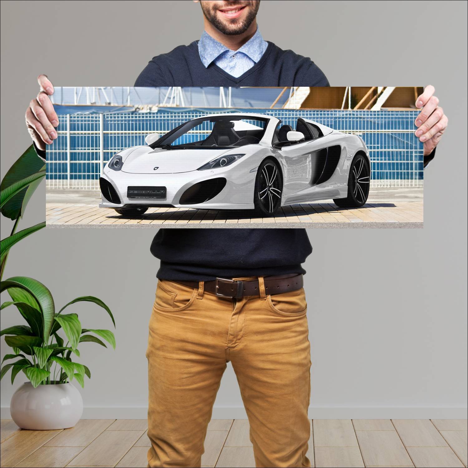 Cuadro grande 30x80cm 2013 mclaren 12c spider by g 86 McLaren