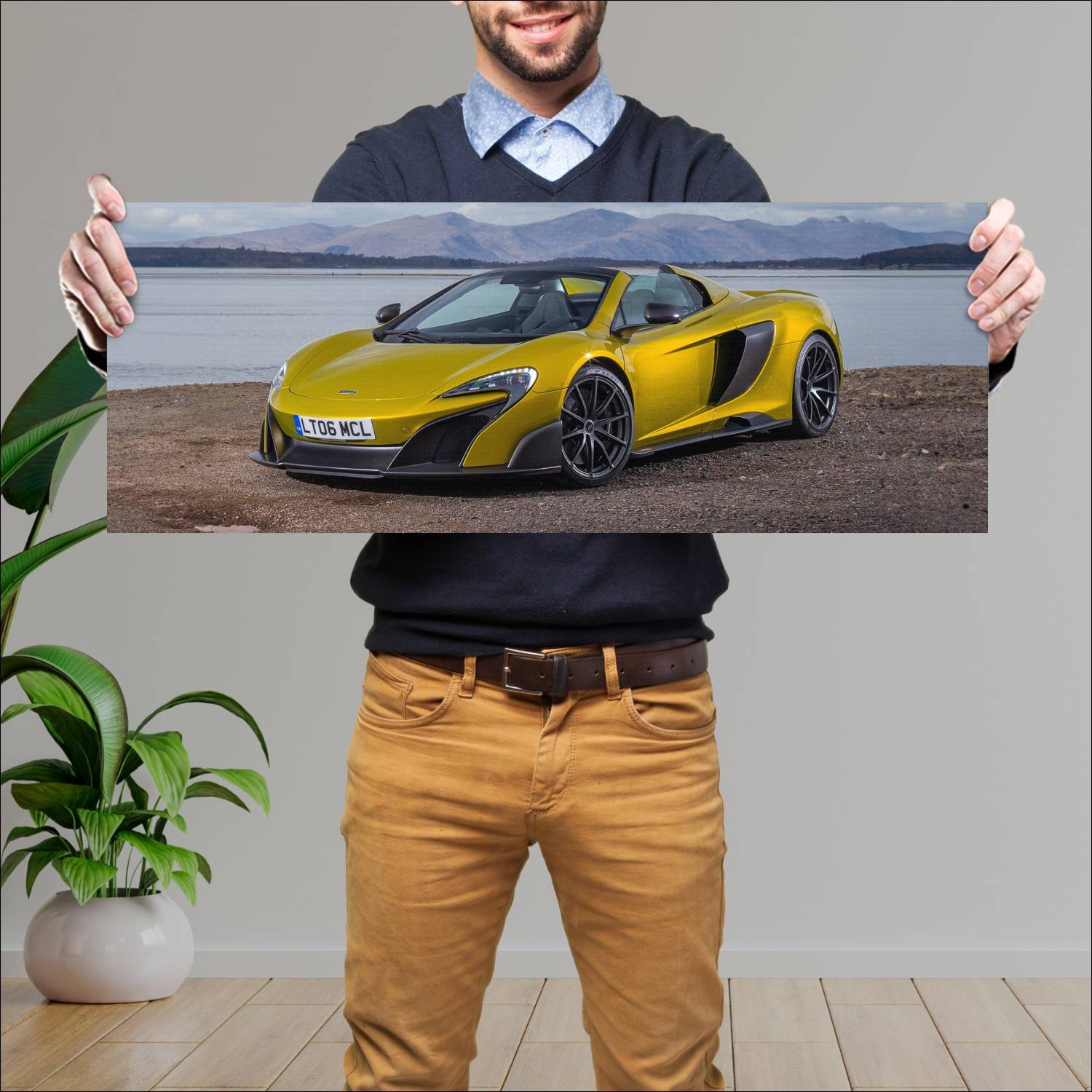 Cuadro grande 30x80cm 2016 mclaren 675lt spider 42 171 McLaren
