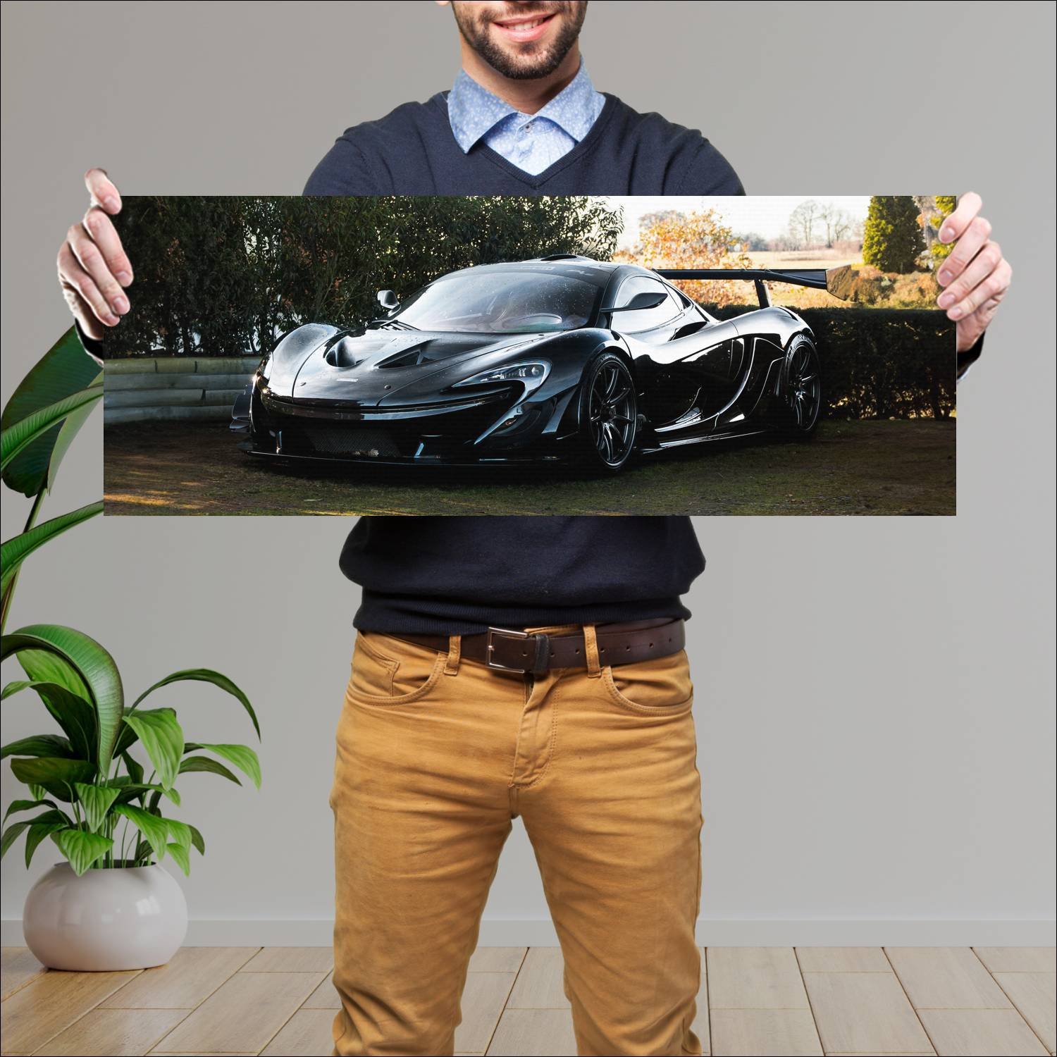 Cuadro grande 30x80cm 2016 mclaren p1 lm by mso 63 178 McLaren