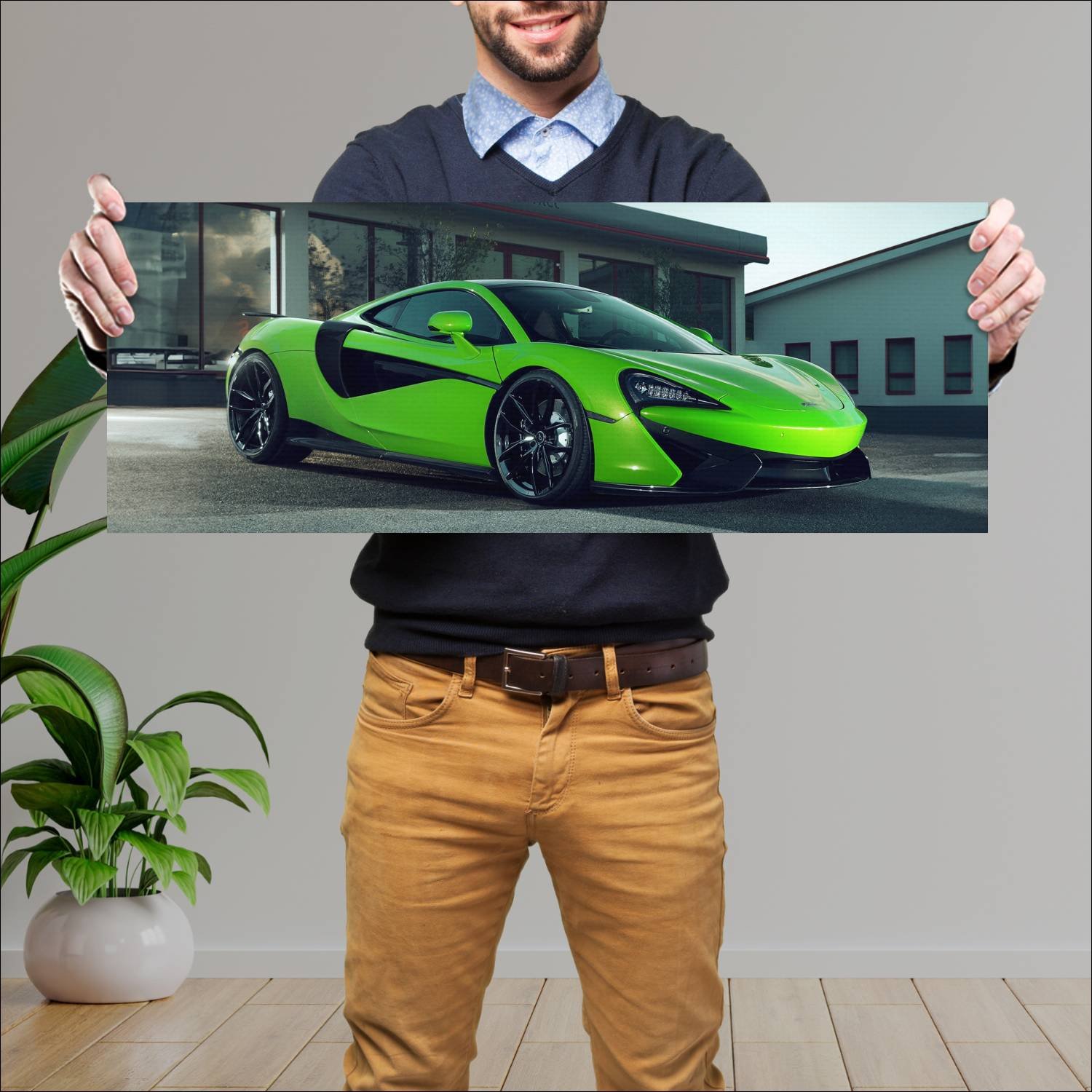 Cuadro grande 30x80cm 2017 mclaren 570gt by novite 180 McLaren