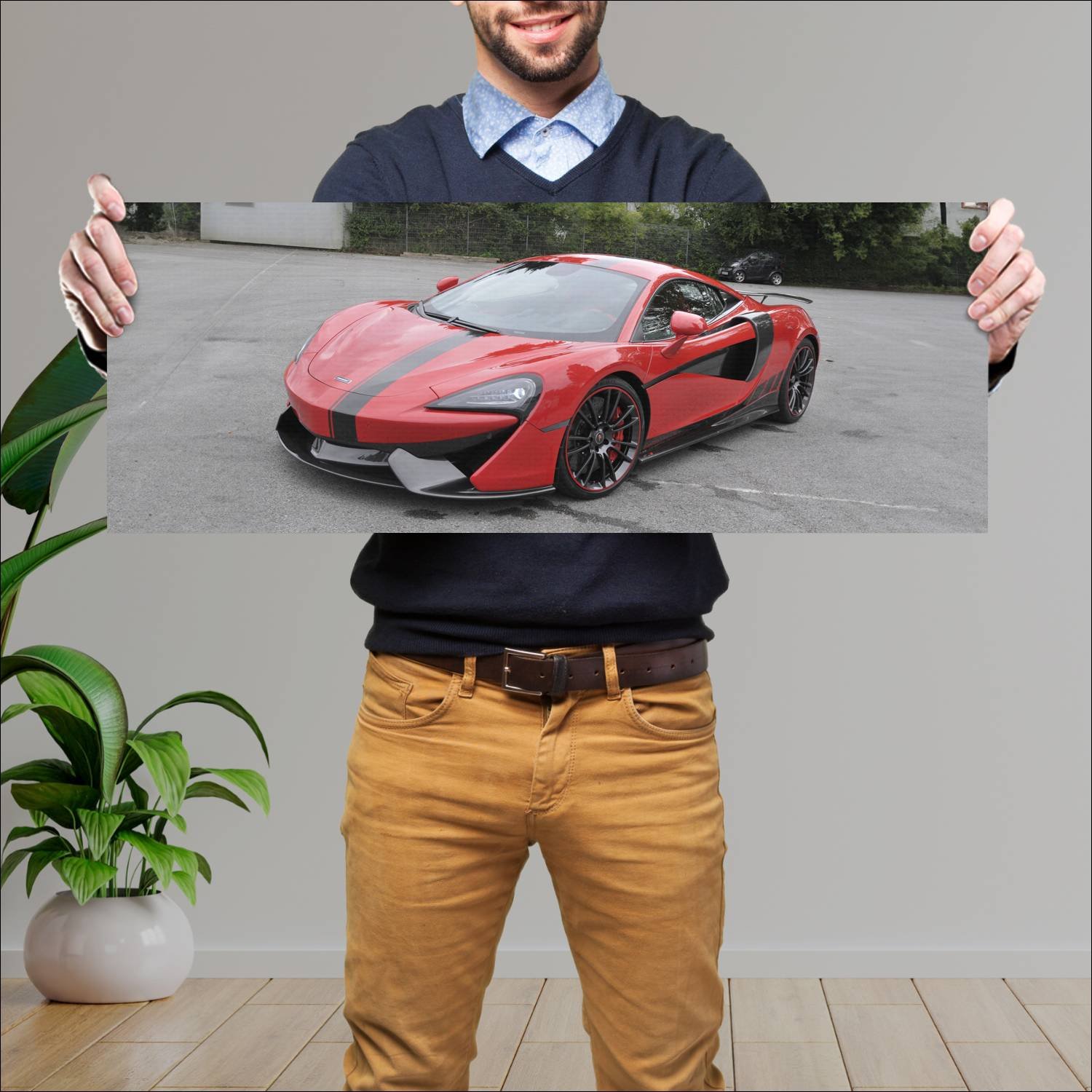 Cuadro grande 30x80cm 2017 mclaren 570s by manhart 183 McLaren