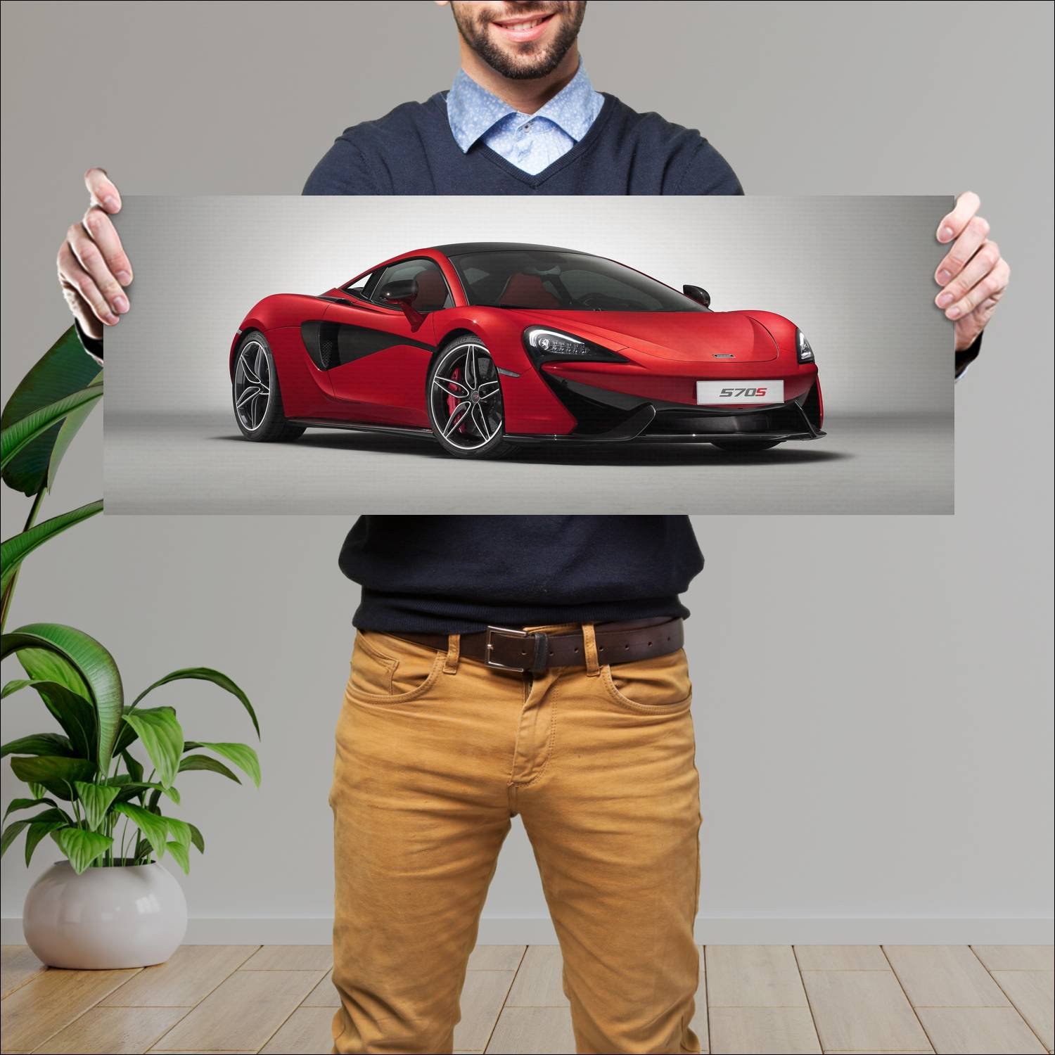 Cuadro grande 30x80cm 2017 mclaren 570s design edi 184 McLaren