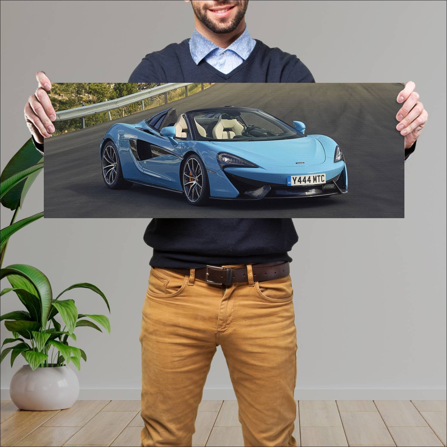 Cuadro grande 30x80cm 2017 mclaren 570s spider 671 187 McLaren