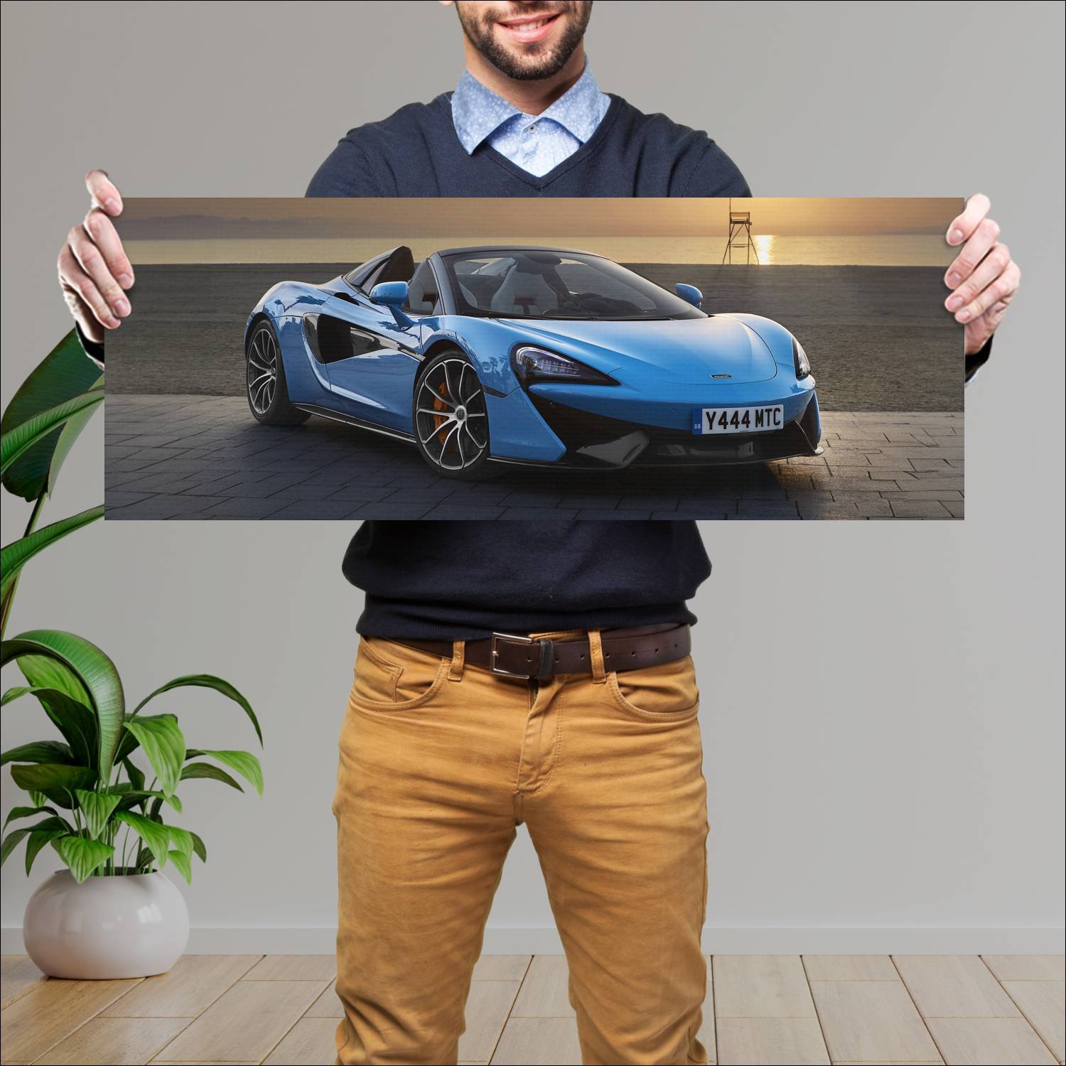 Cuadro grande 30x80cm 2017 mclaren 570s spider 671 188 McLaren