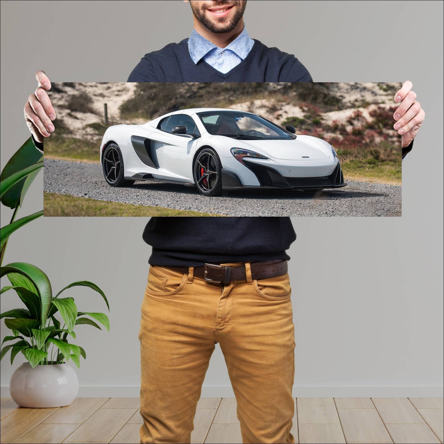 Cuadro grande 30x80cm 2017 mclaren 675lt spider us 193 McLaren