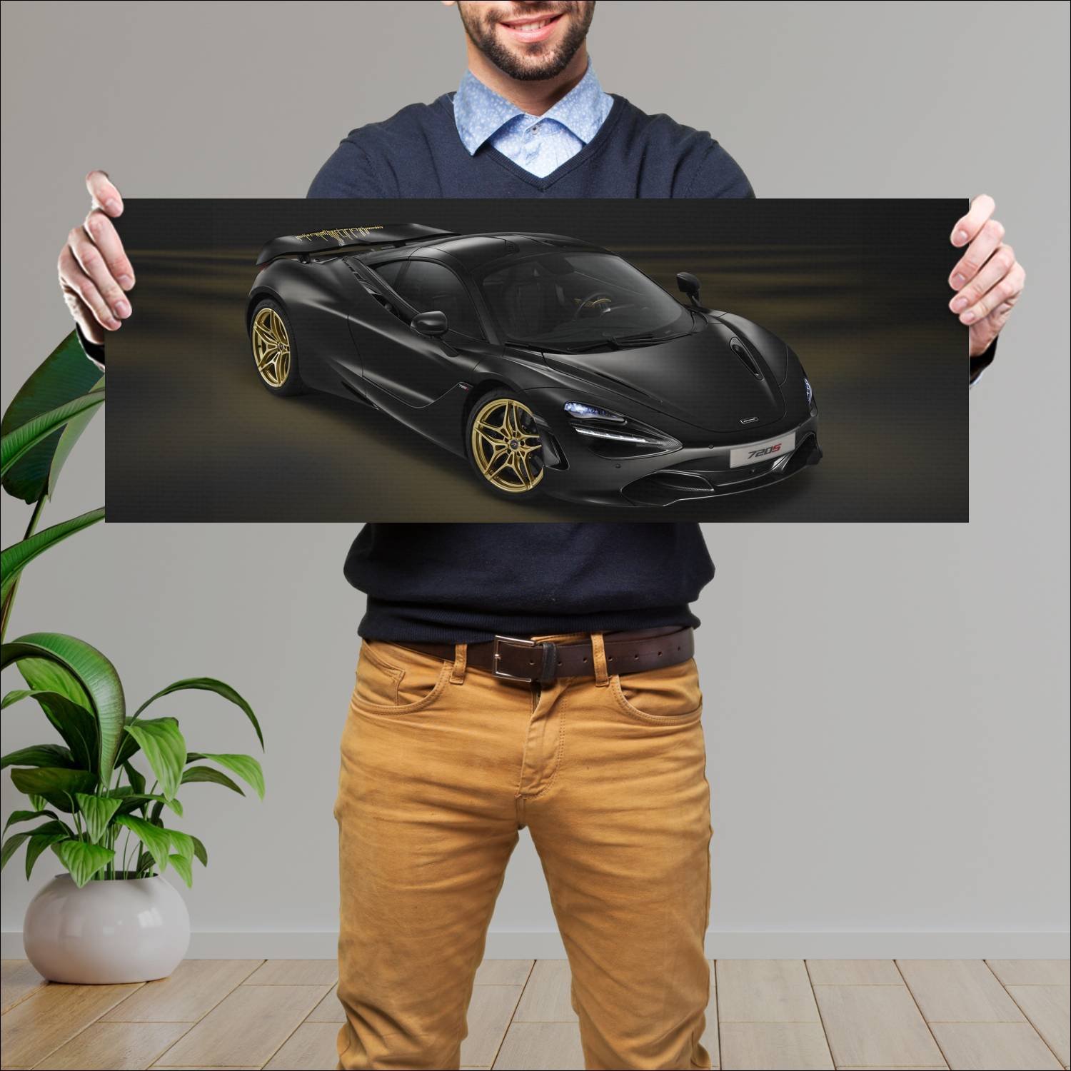 Cuadro grande 30x80cm 2017 mclaren 720s dubai by m 199 McLaren