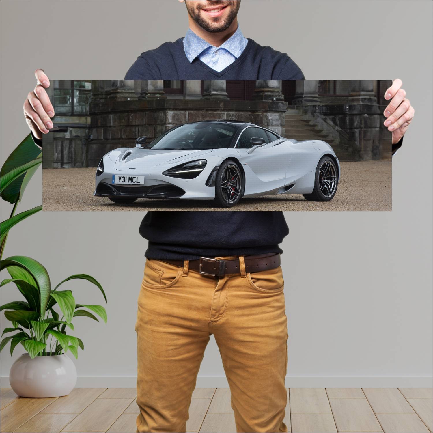Cuadro grande 30x80cm 2017 mclaren 720s launch edi 201 McLaren