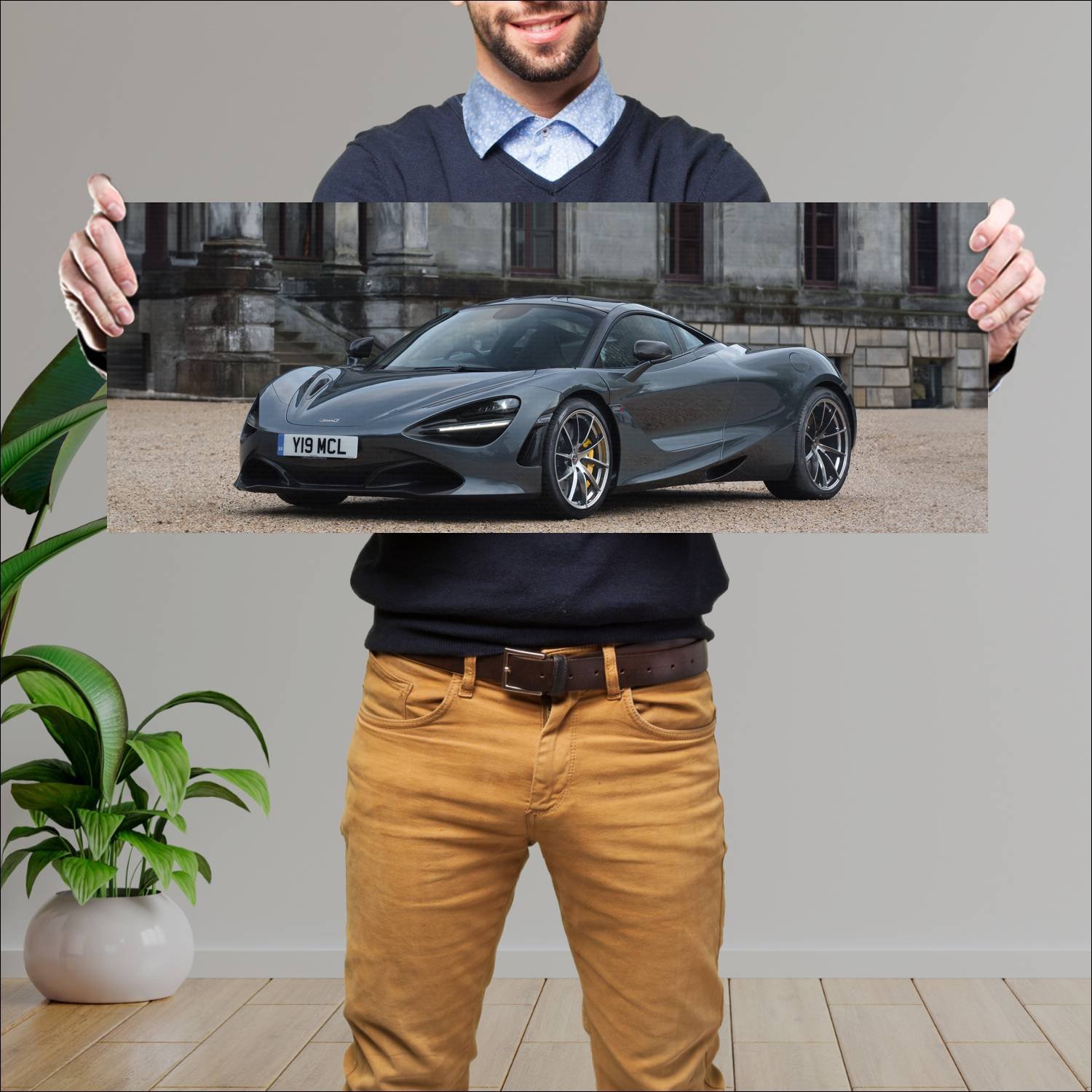 Cuadro grande 30x80cm 2017 mclaren 720s uk auto 202 McLaren