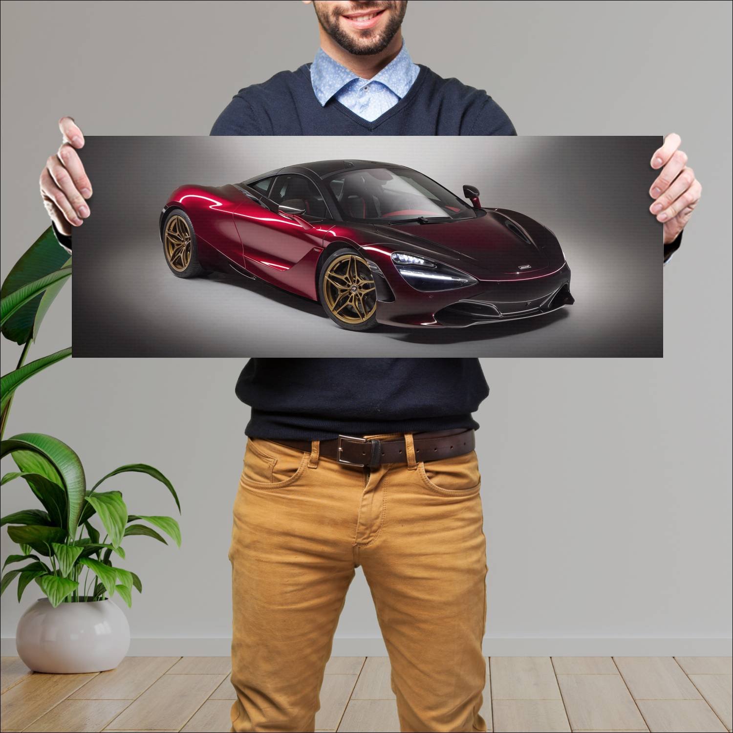 Cuadro grande 30x80cm 2017 mclaren 720s velocity b 207 McLaren