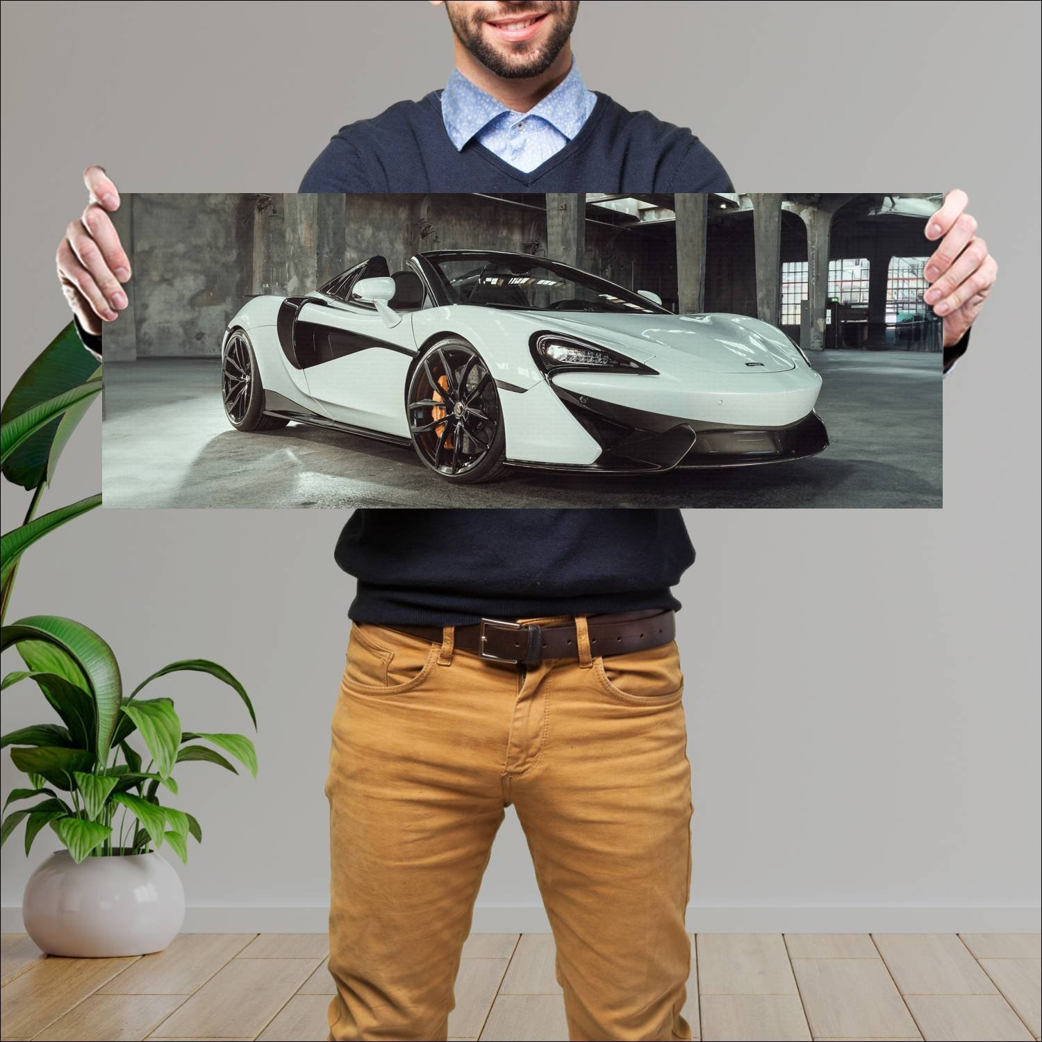 Cuadro grande 30x80cm 2018 mclaren 570s spider by 216 McLaren